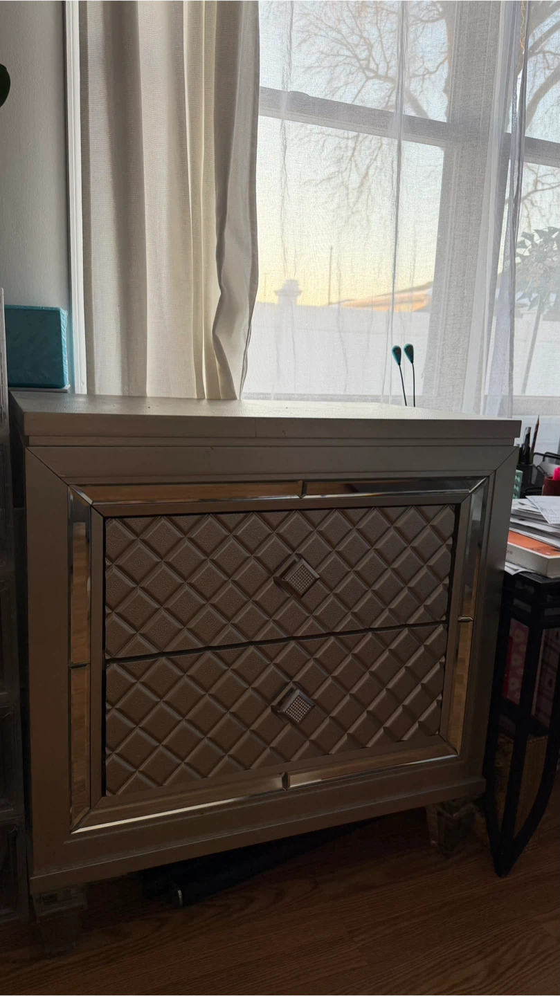 Cross Glam Champagne Nightstand - photo 5