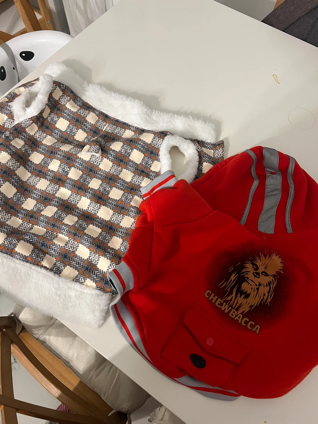 Dog Outfits: Chewbacca & Plaid