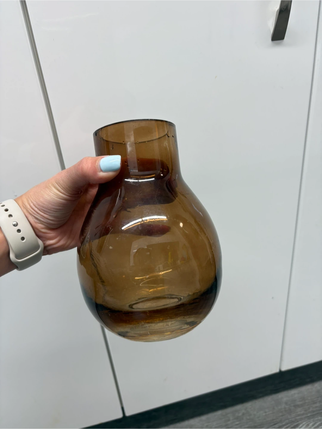 Brown Glass Vase