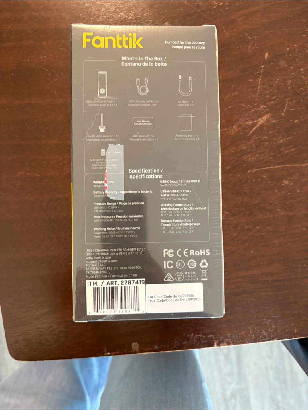 Fanttik S200 Apex Air Inflator - New in Box! - photo 2