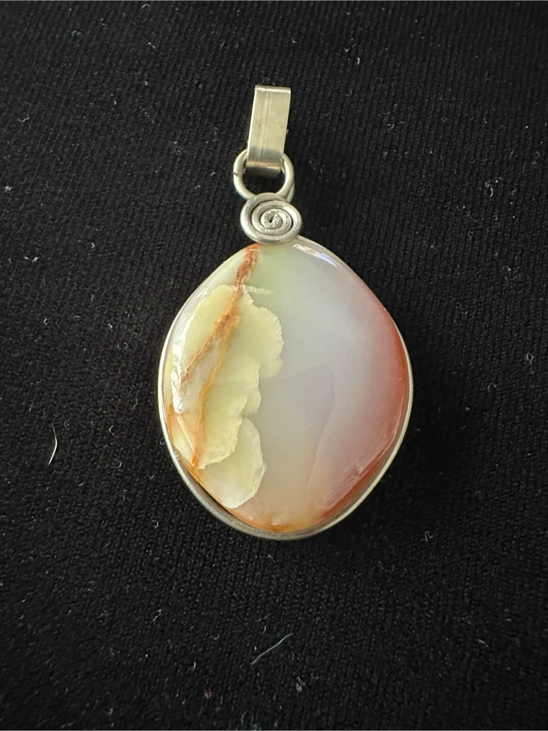 Vintage Agate Stone Pendant - photo 2