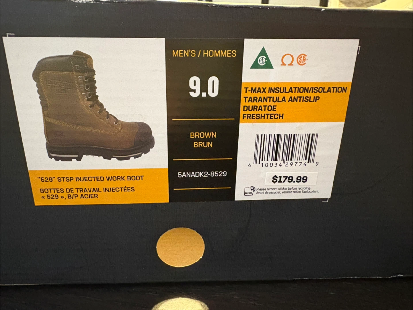 Moving sale  Dakota 529 STSP Work Boots - Men's Size 9 - photo 2