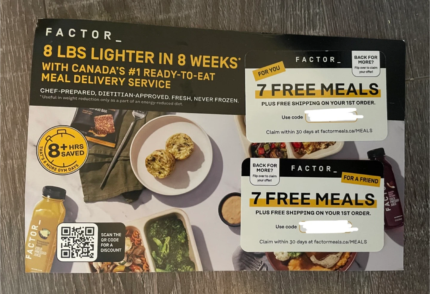 Factor 7 Free Meals Coupon