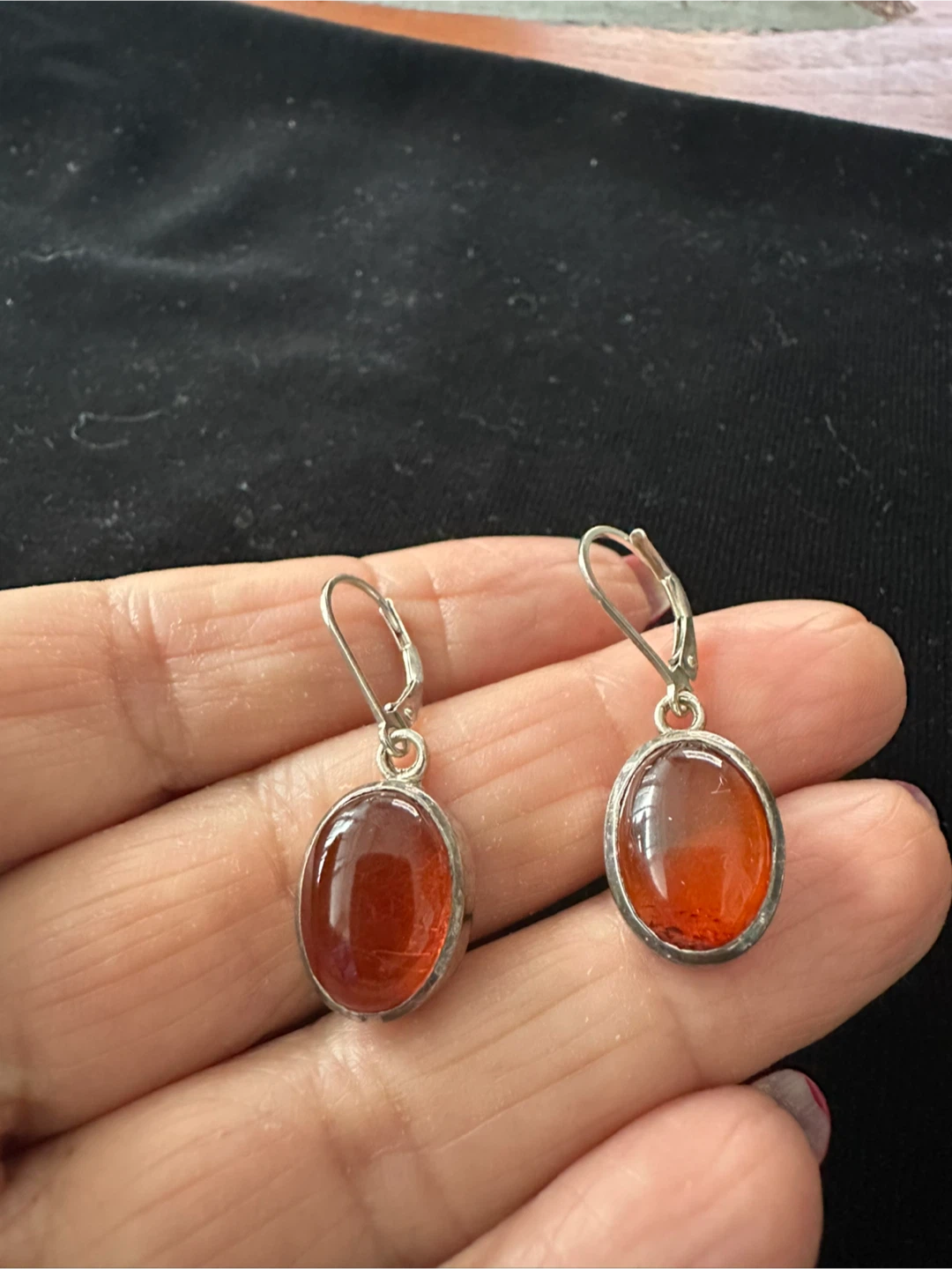 Amber Drop Earrings - photo 2