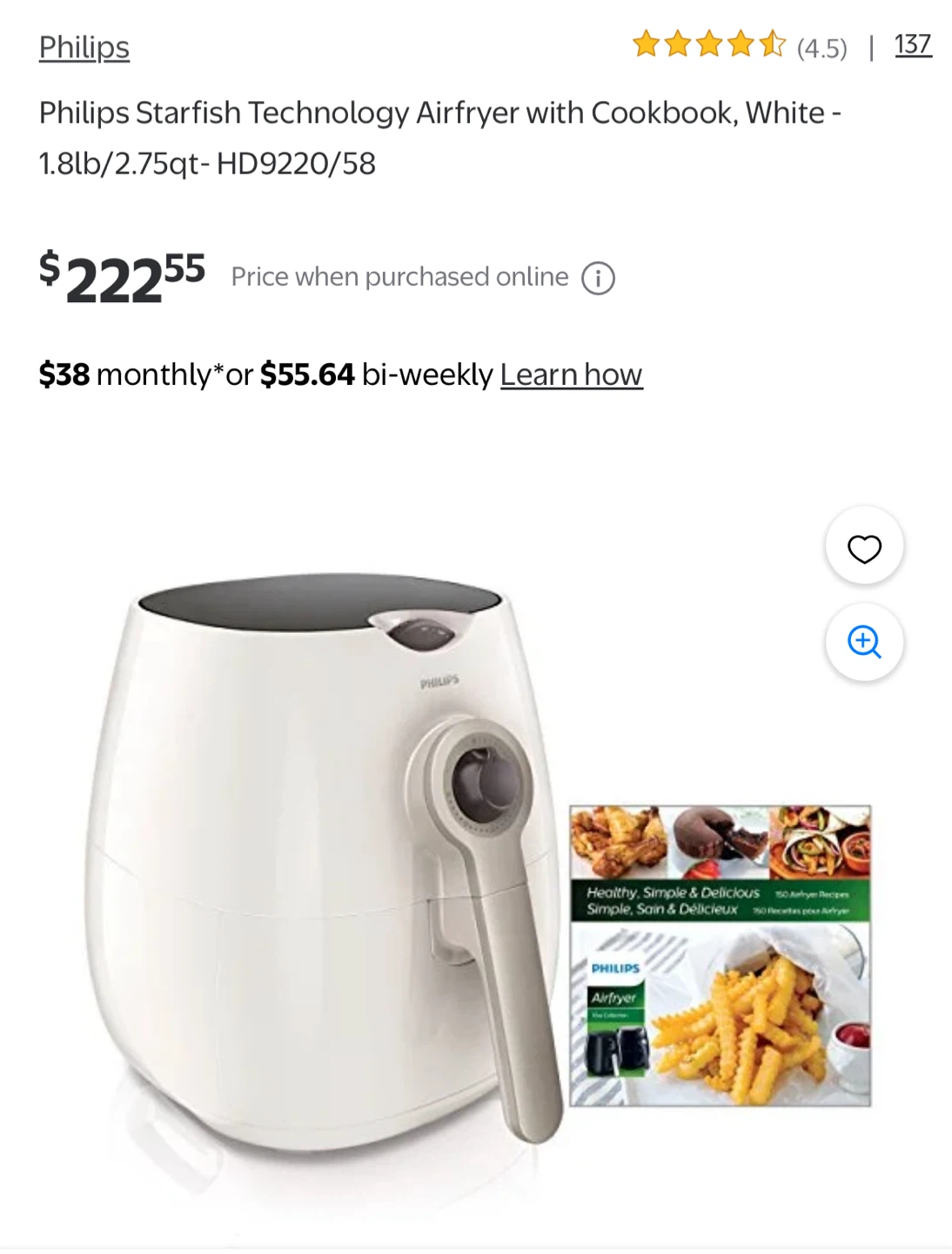 Philips Starfish Airfryer HD9220/58 - photo 2