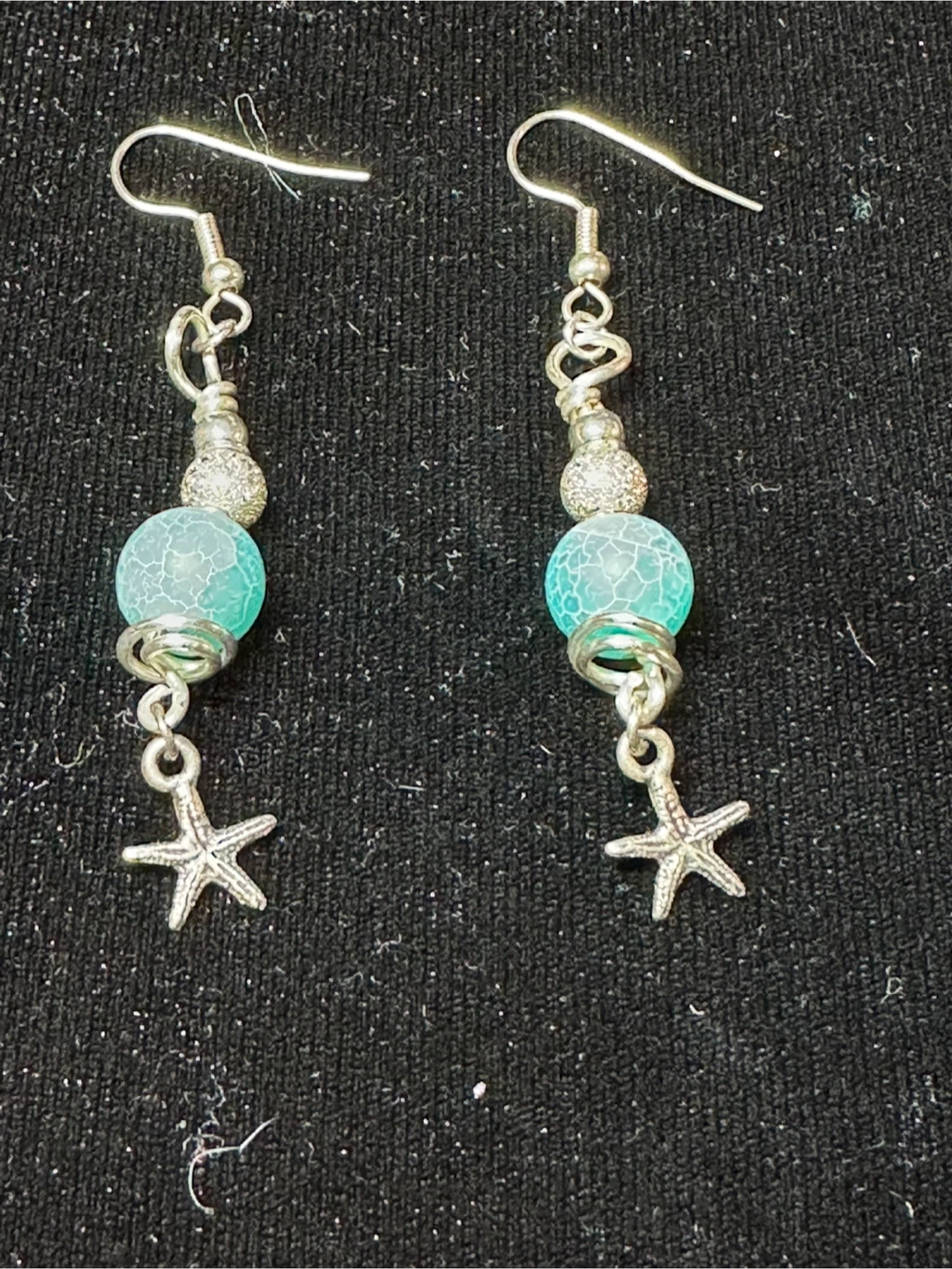 Handmade Silver Starfish Earrings