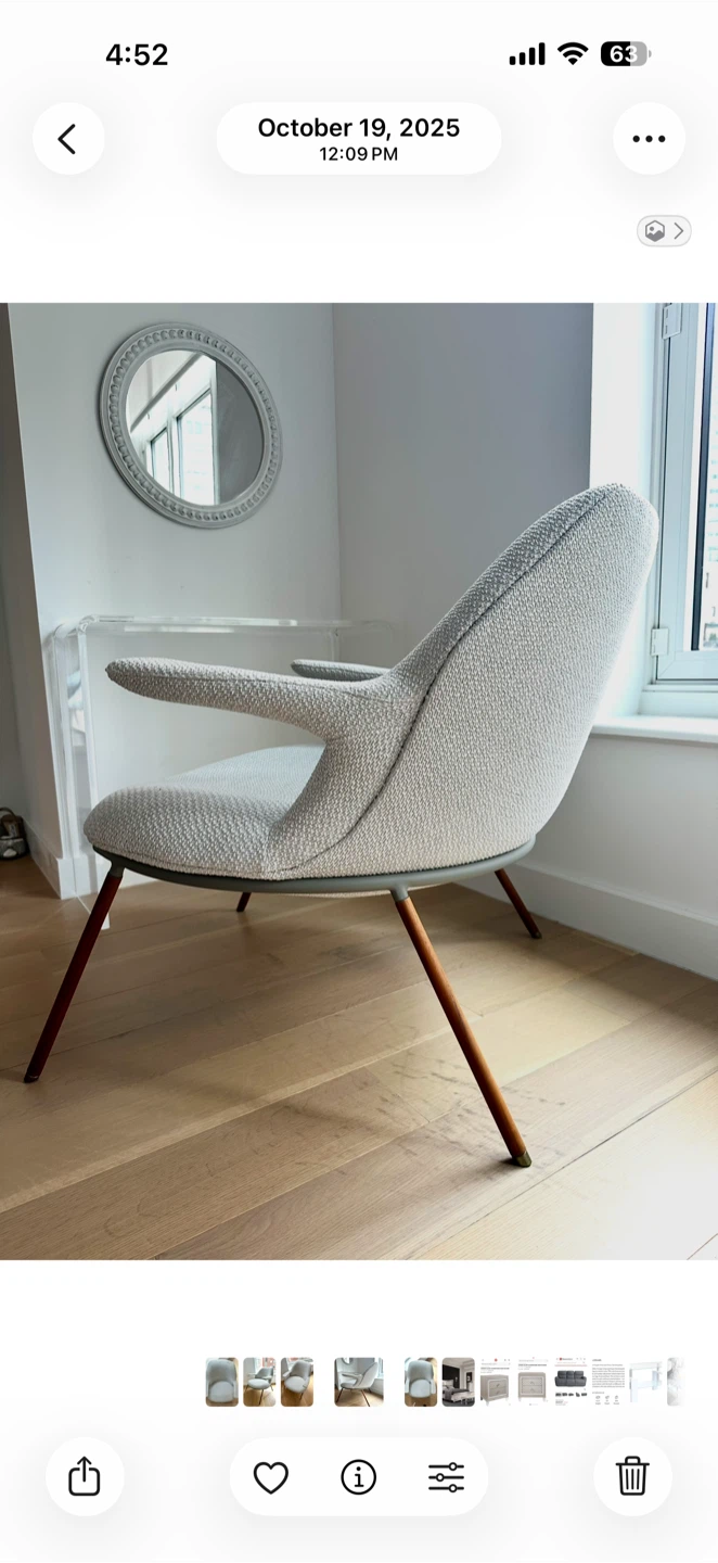 Knoll Saarinen Womb Chair - Light Gray - photo 2