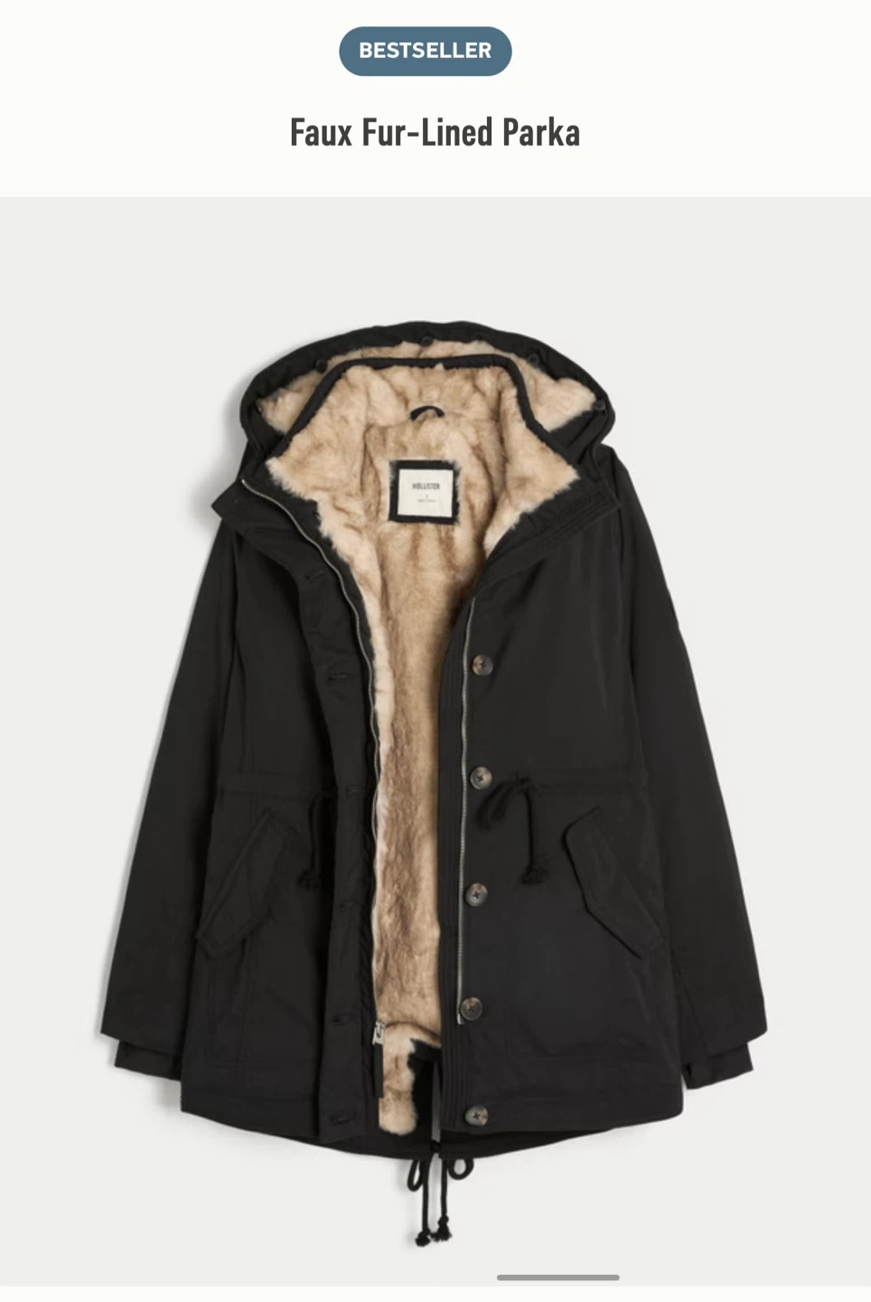 Hollister Faux Fur-Lined Parka - XXL - photo 5
