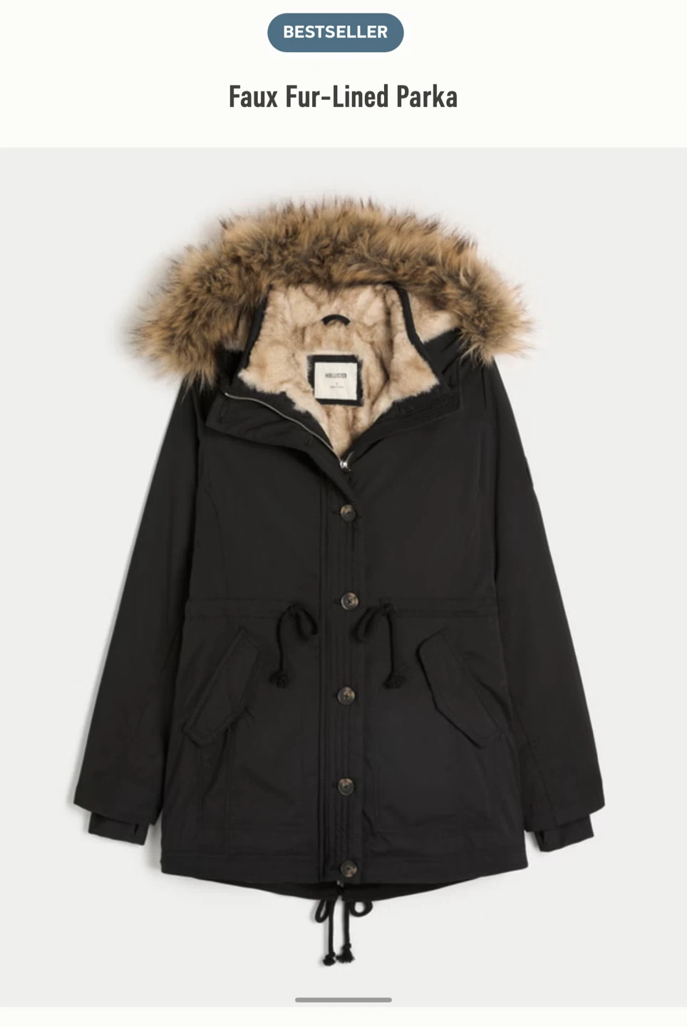 Hollister Faux Fur-Lined Parka - XXL - photo 4
