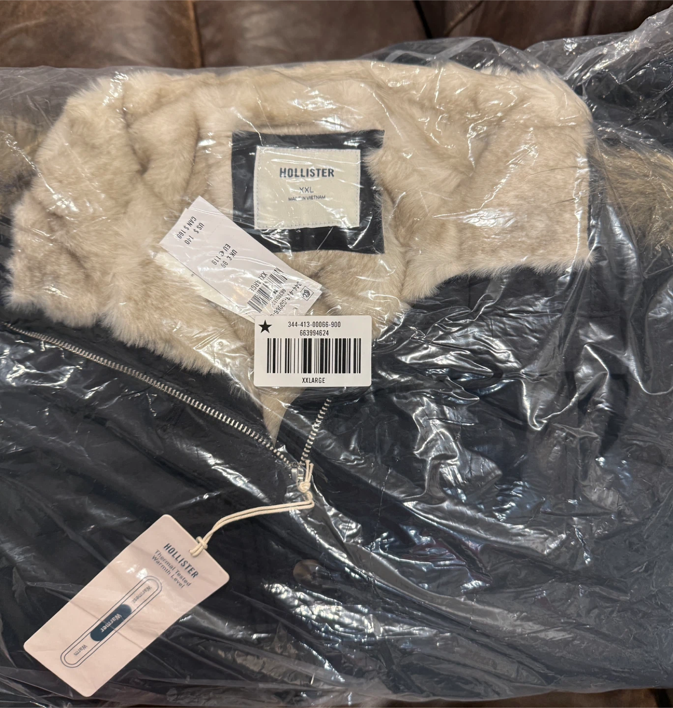 Hollister Faux Fur-Lined Parka - XXL