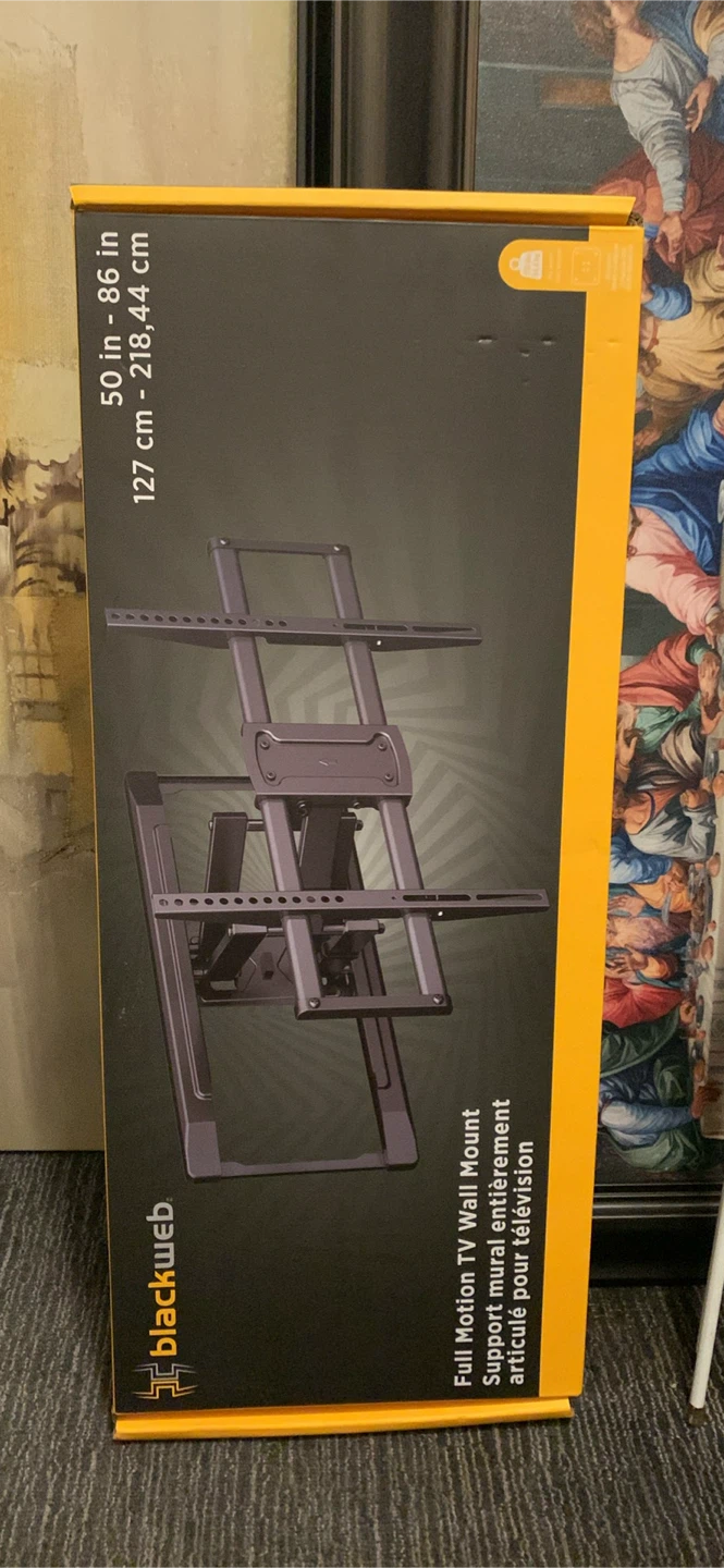 Blackweb Full Motion TV Wall Mount 50-86 inch