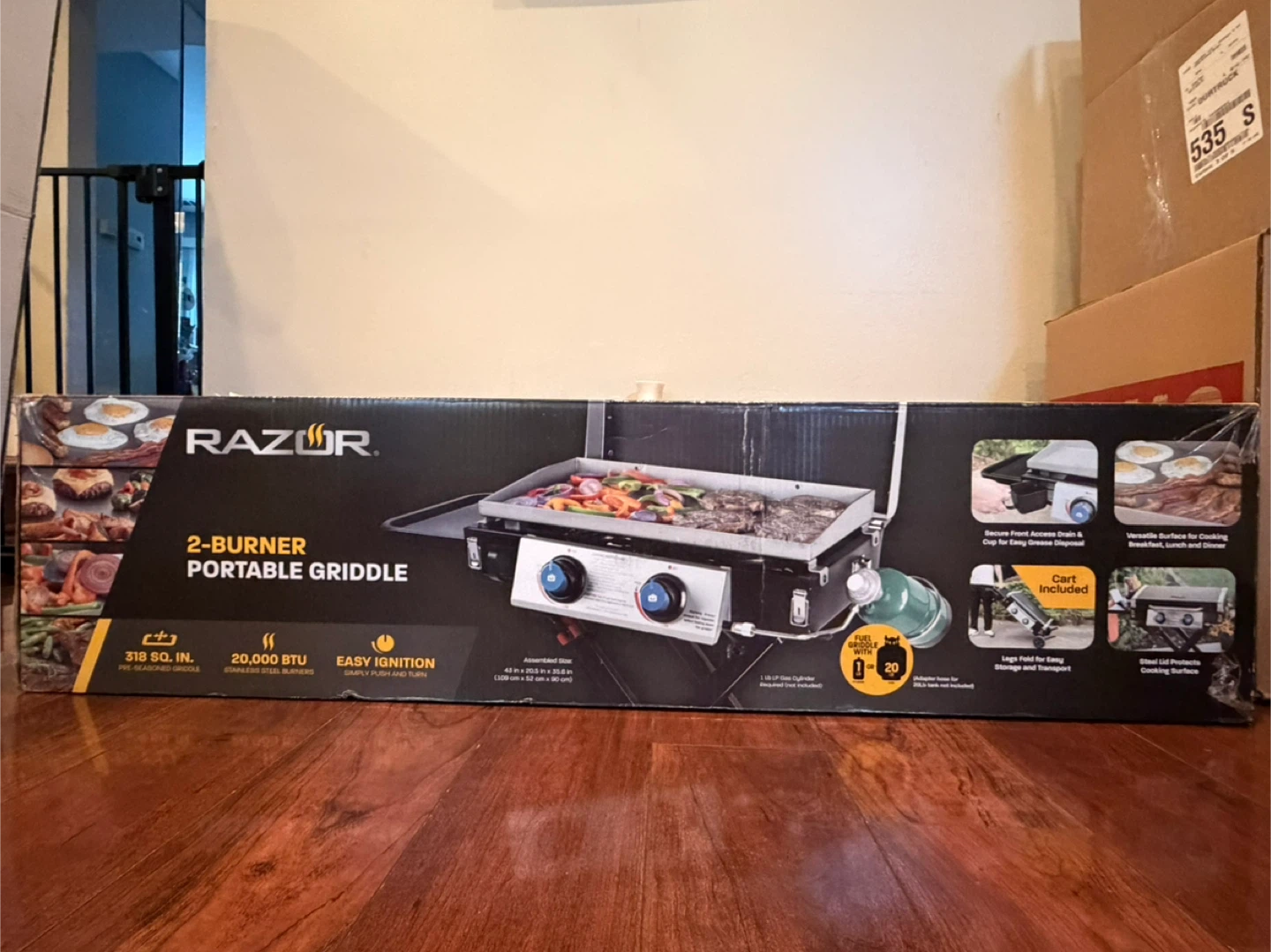 Razor 2-Burner Portable Griddle - New in Box!
