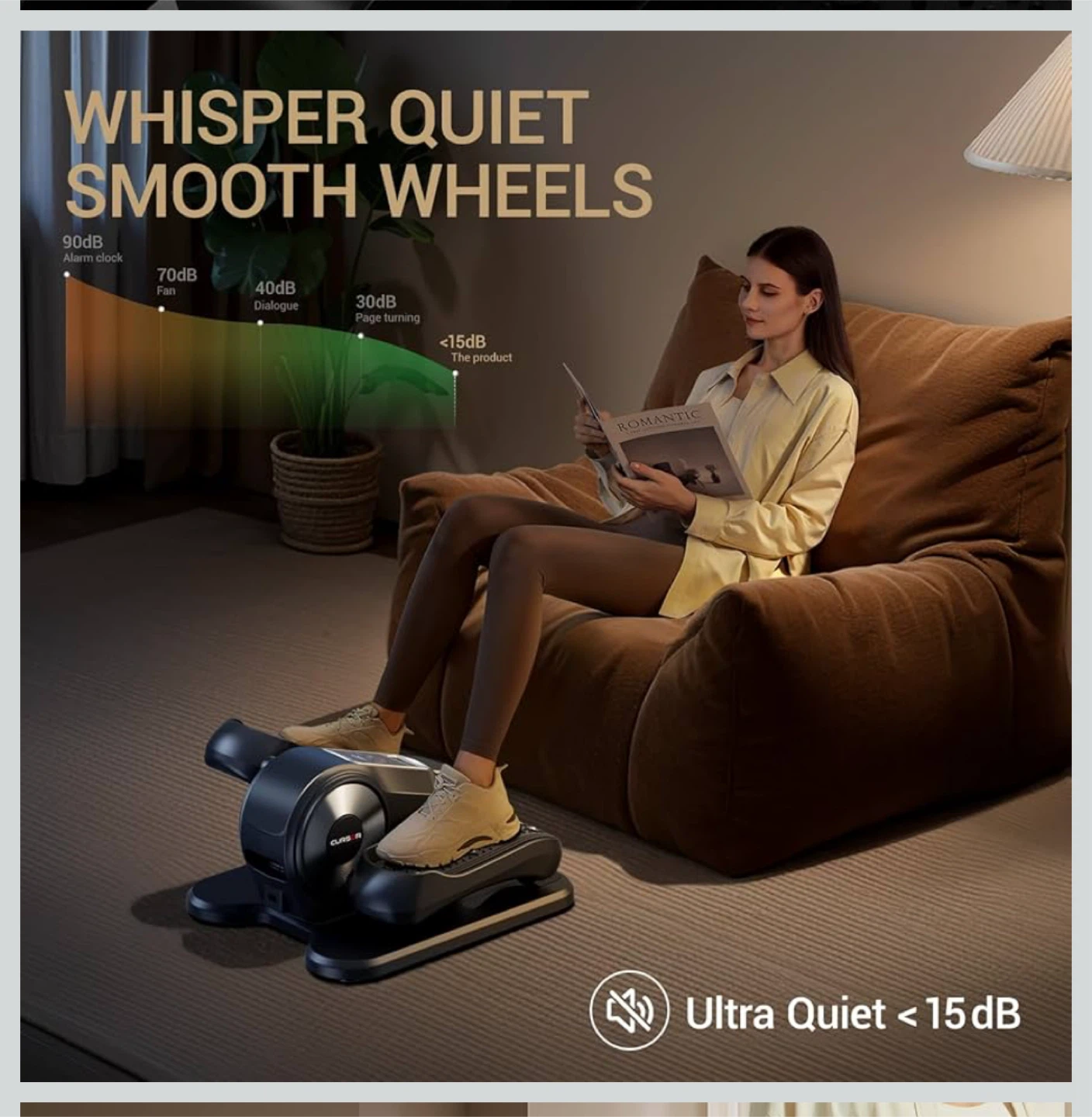 CURSOR FITNESS Under Desk Elliptical - photo 5