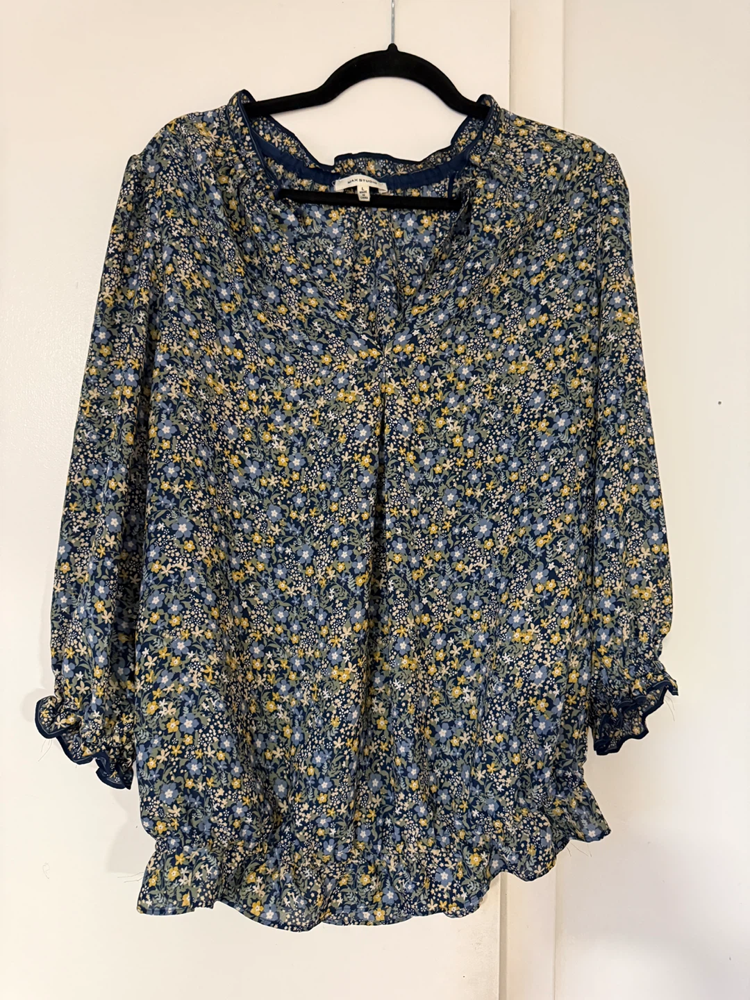 Max Studio Floral Blouse - Size L