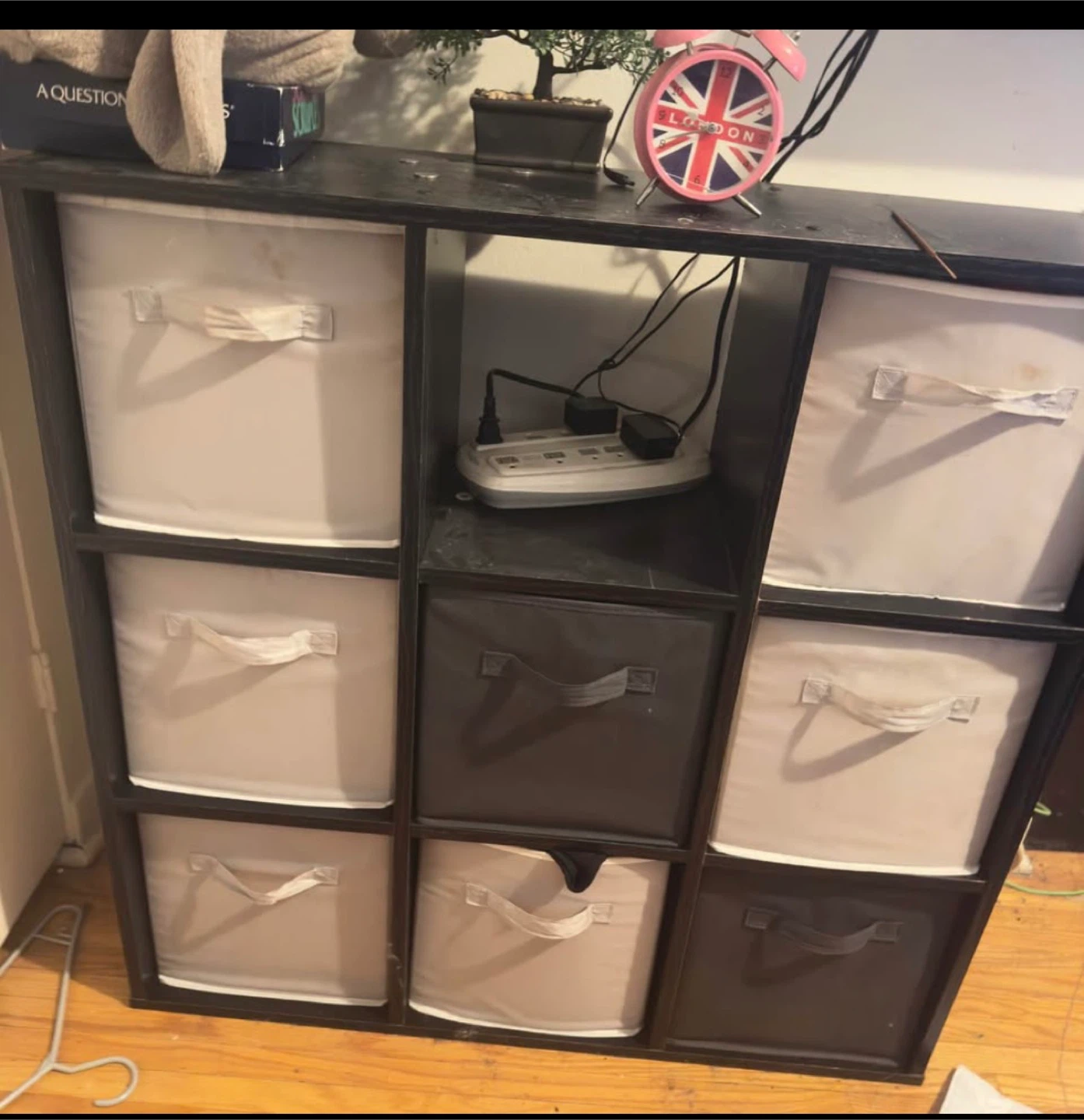 Storage Shelf with Bins