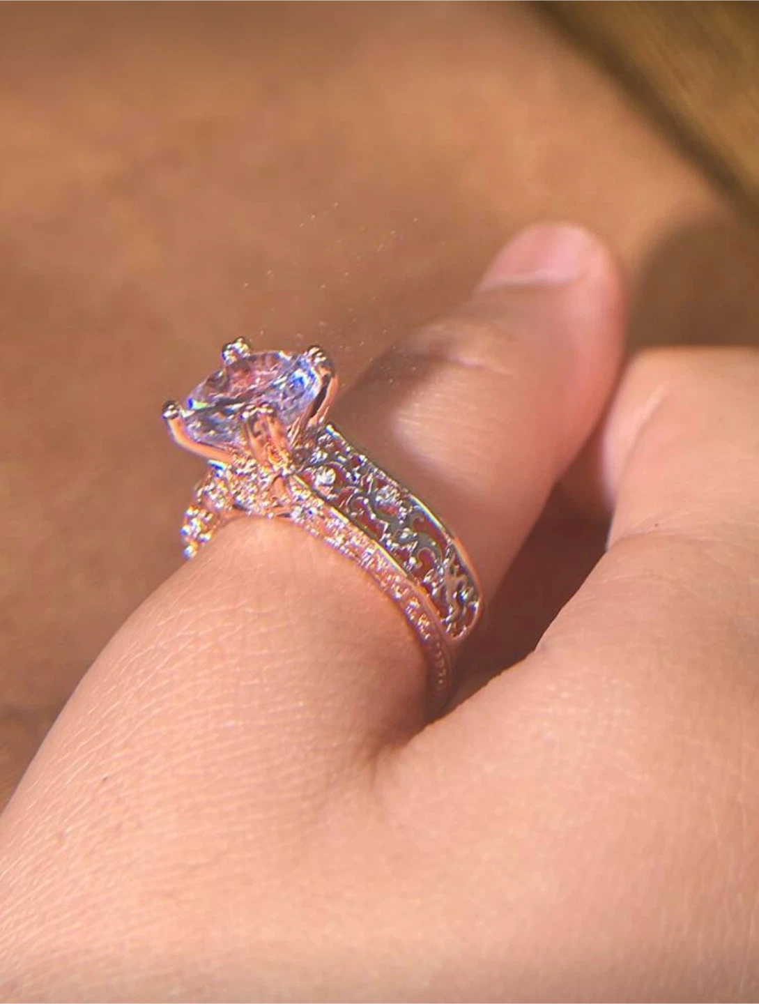 Rhinestone Decor Ring