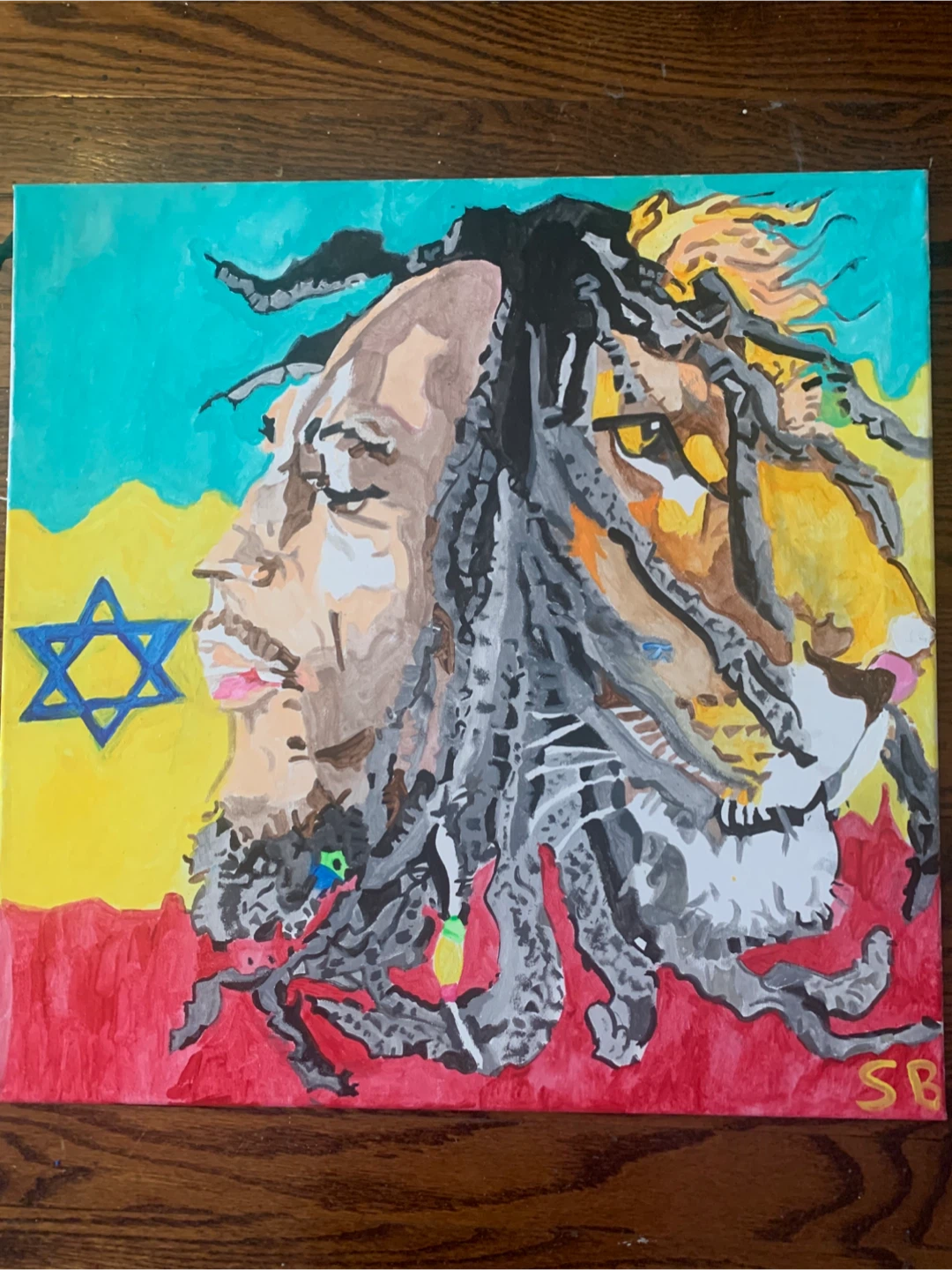 Original canvas 20” x 20” painting