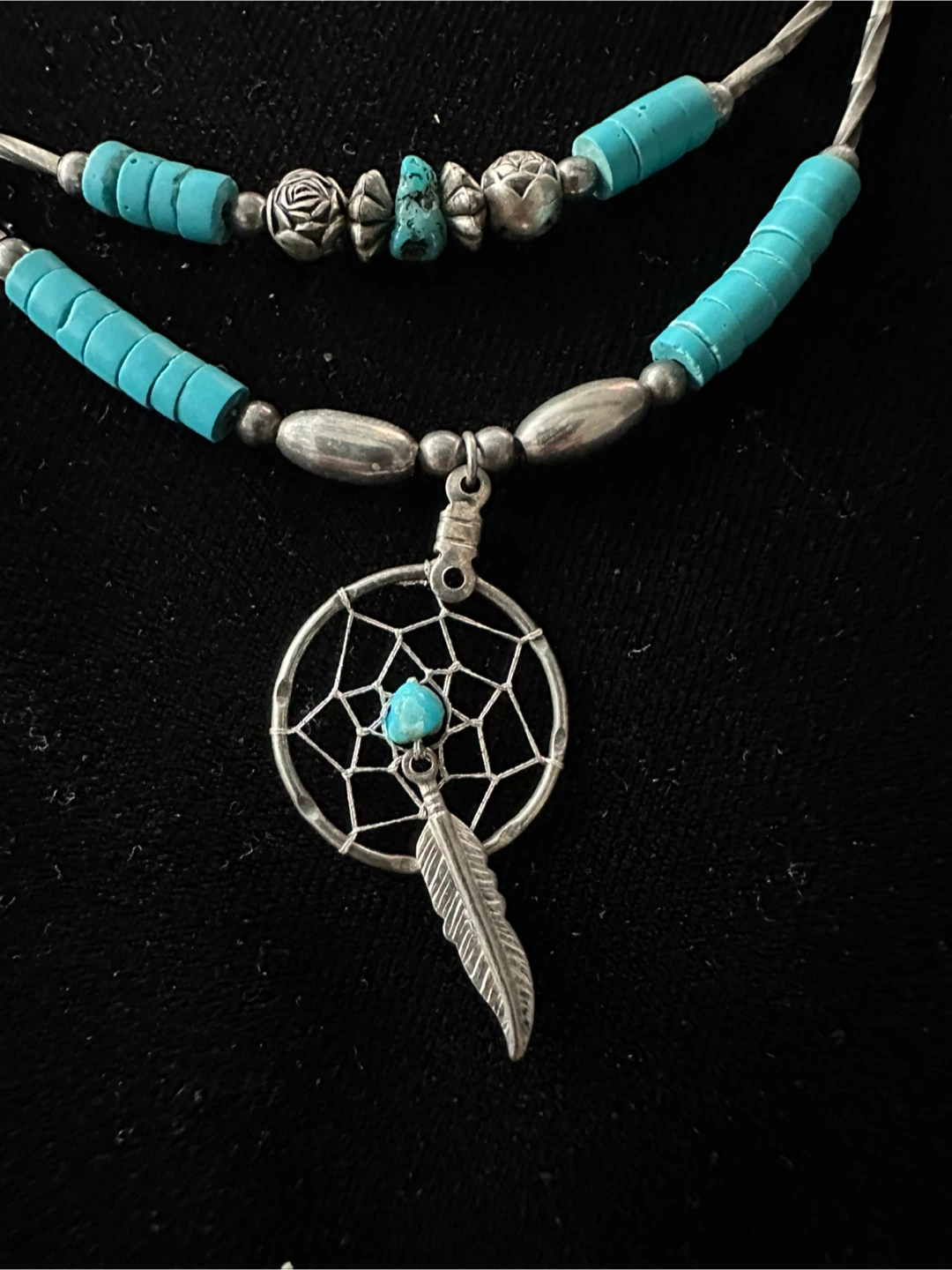 Turquoise Dreamcatcher Necklace - photo 3
