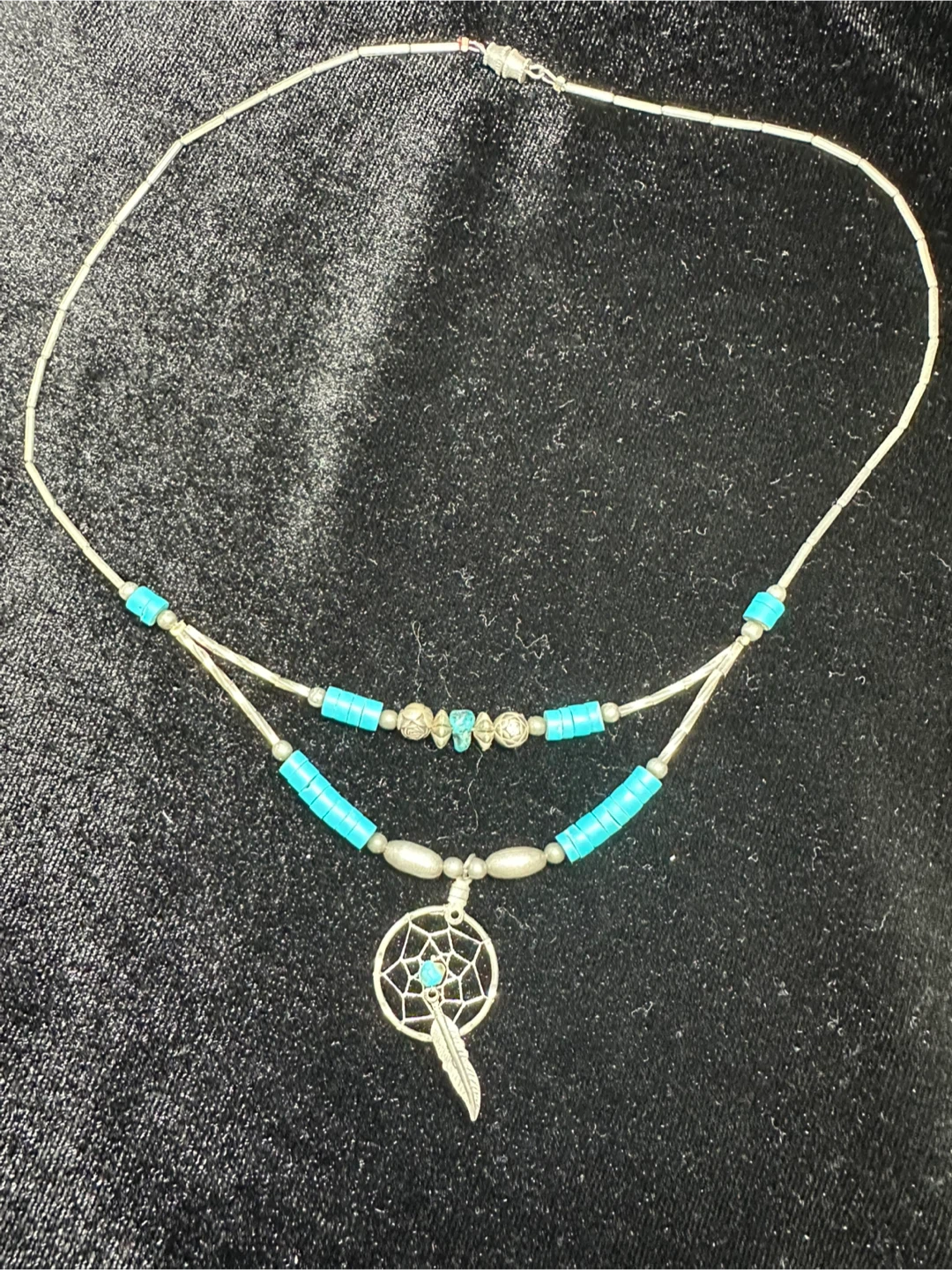 Turquoise Dreamcatcher Necklace