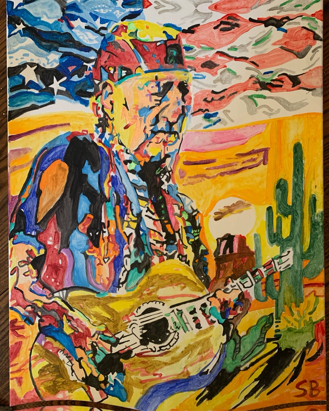 18” x 24” acrylic painting