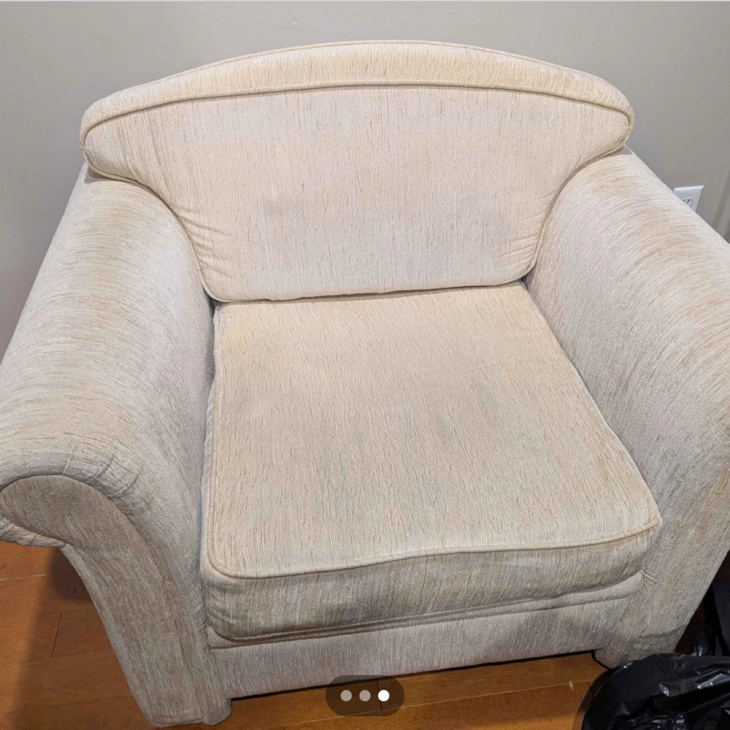 Beige Sofa and Armchair Set - photo 2