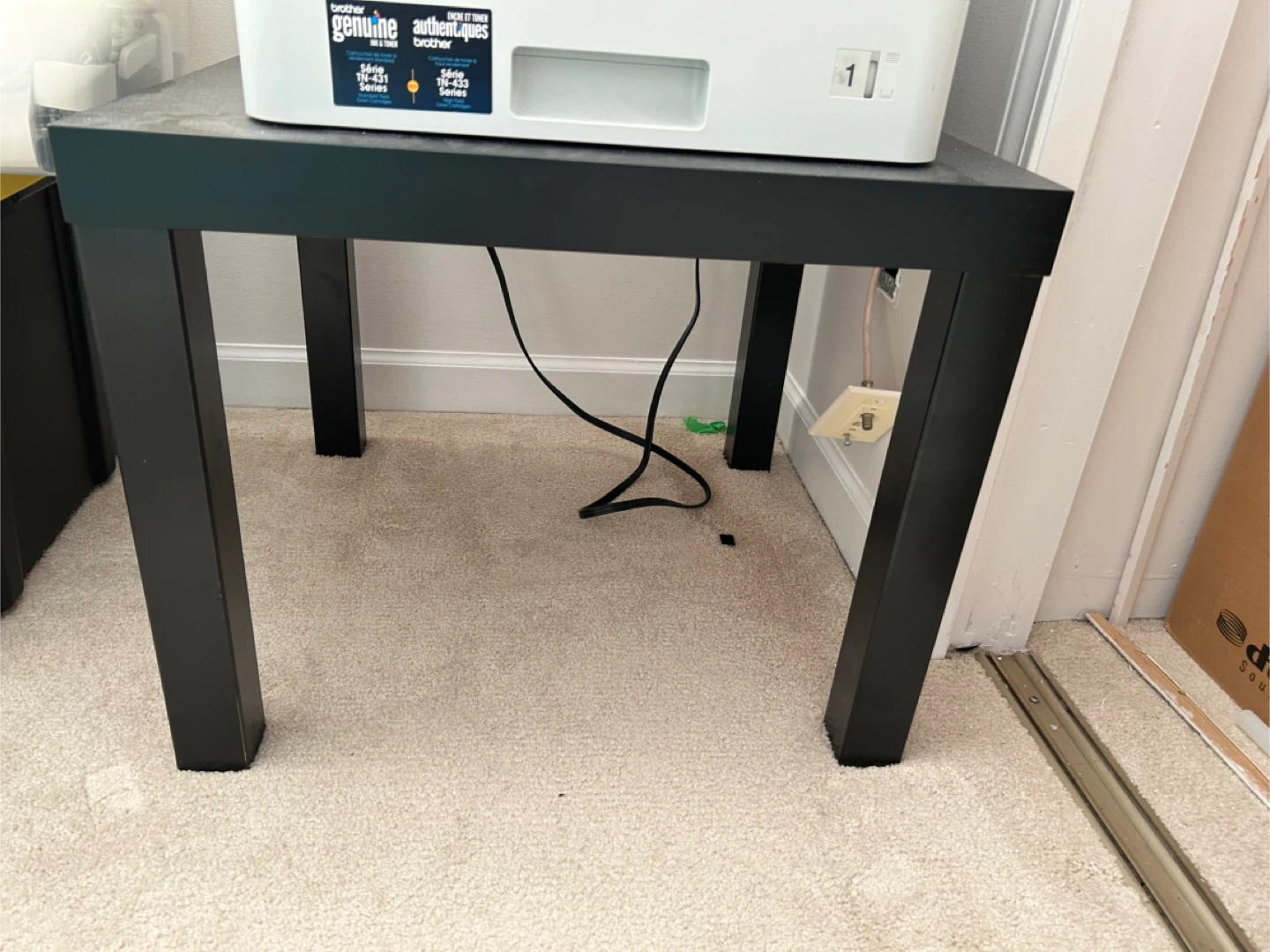 Black Dining Table with 4 Chairs - photo 4