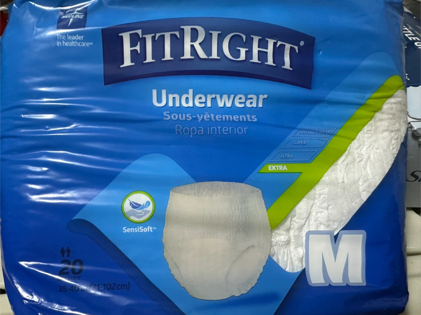 FitRight Underwear Size M (28-40 in)