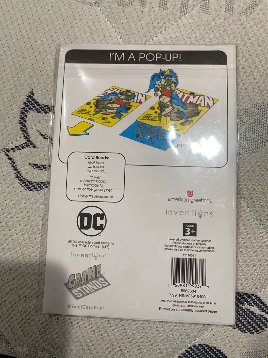 Batman & Robin Pop-Up Card - DC Comics - photo 2