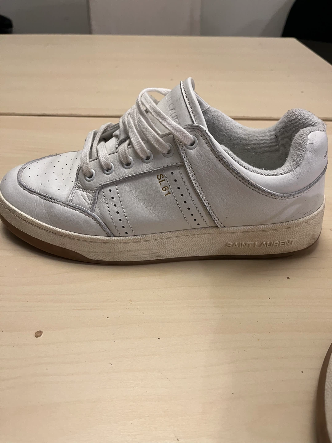 ($700+) Saint Laurent SL 61 White Sneakers - photo 4