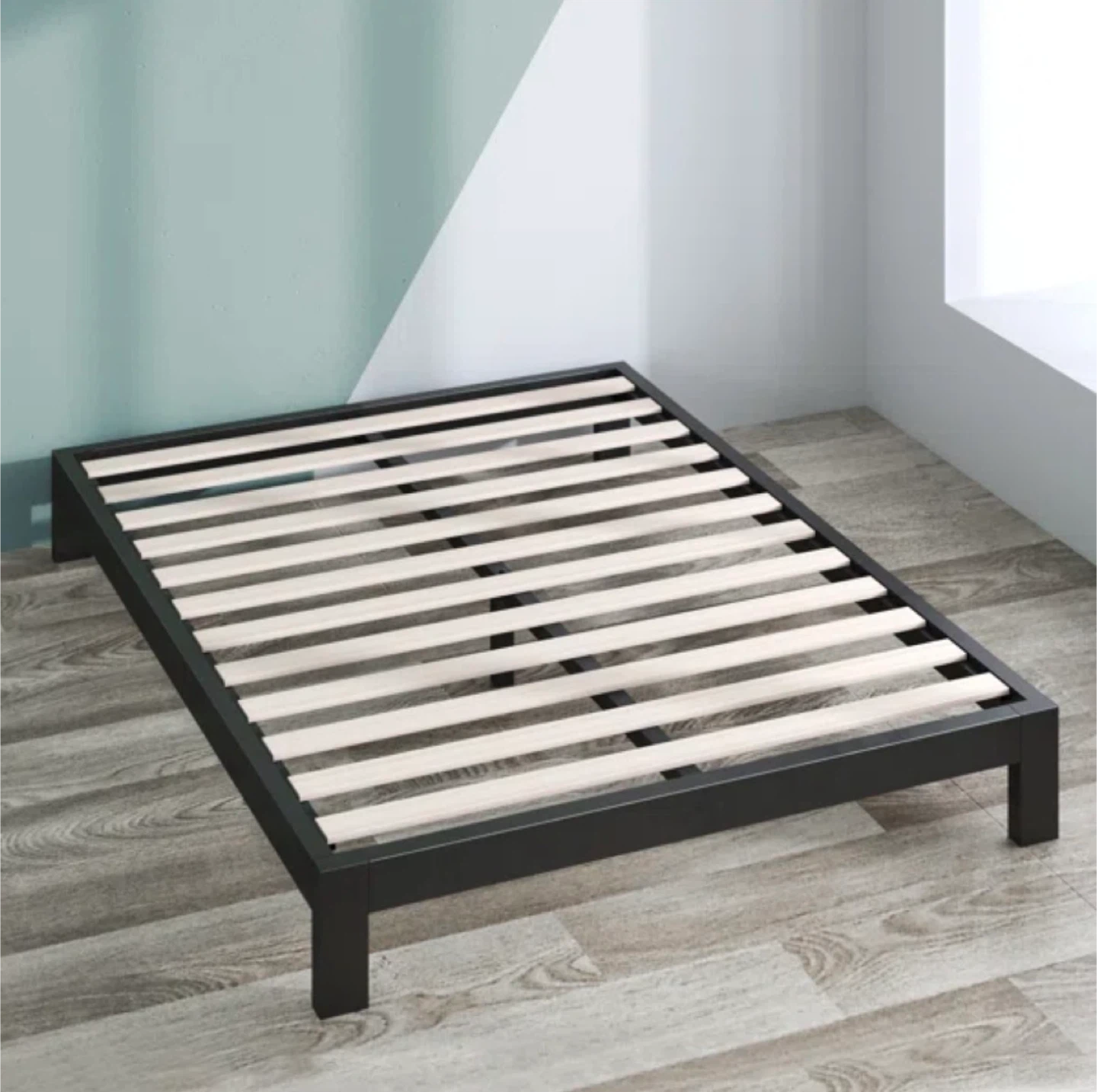 Queen - Black Steel Bed Frame