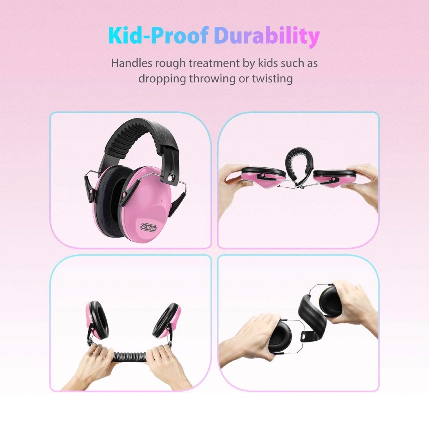 Brand New: Dr. Meter Pink Kids Ear Protection - photo 5