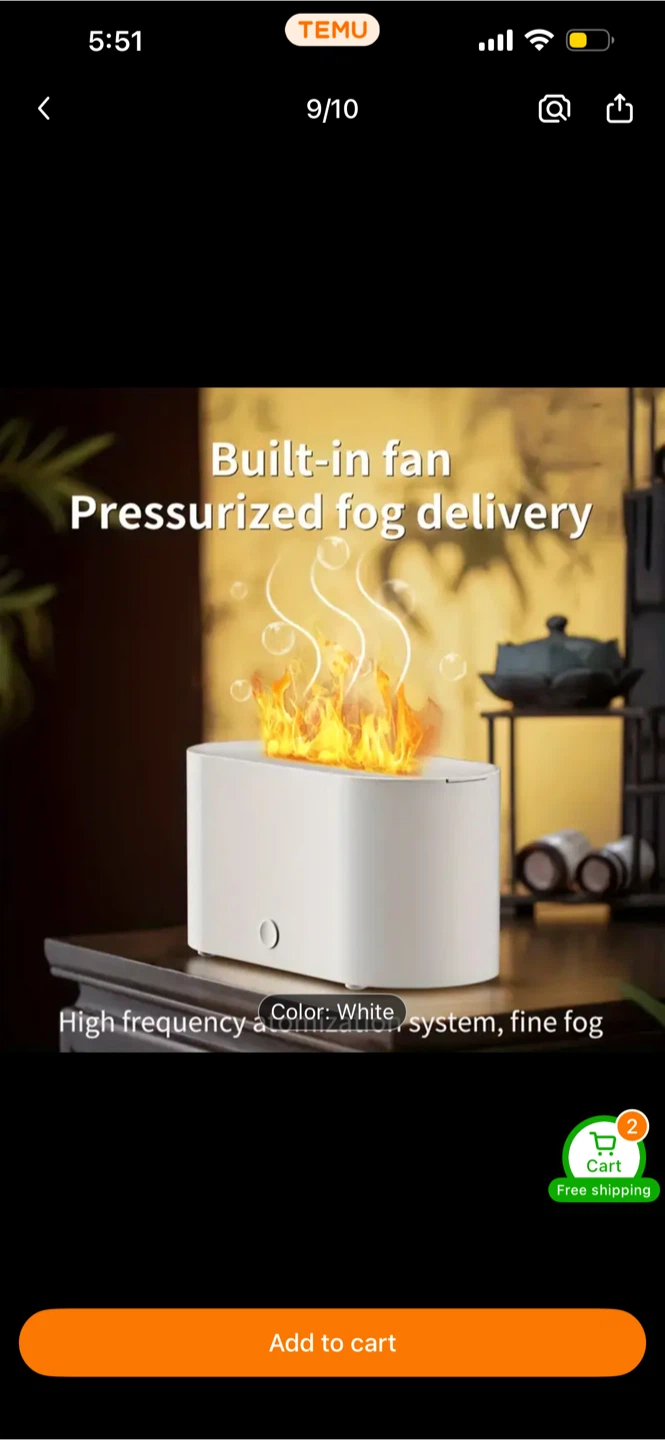 🥕White Humidifier with Essential Oil Diffuser - photo 4