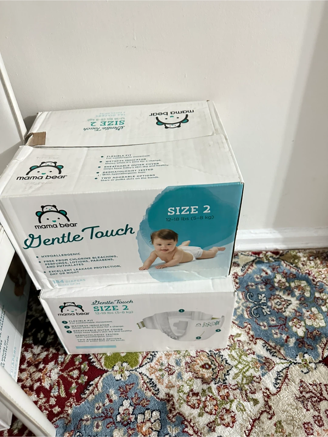 Mama Bear Gentle Touch Diapers - Size 2 (12-18 lbs)