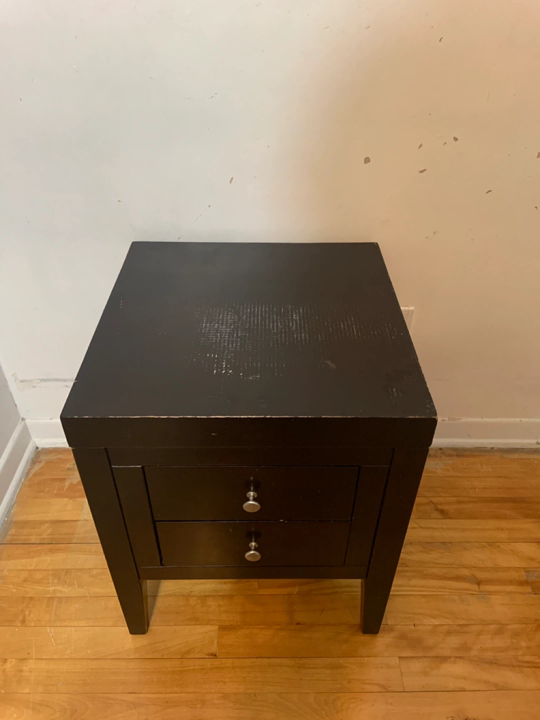 Black 2-Drawer Nightstand — Pickup Today - photo 2