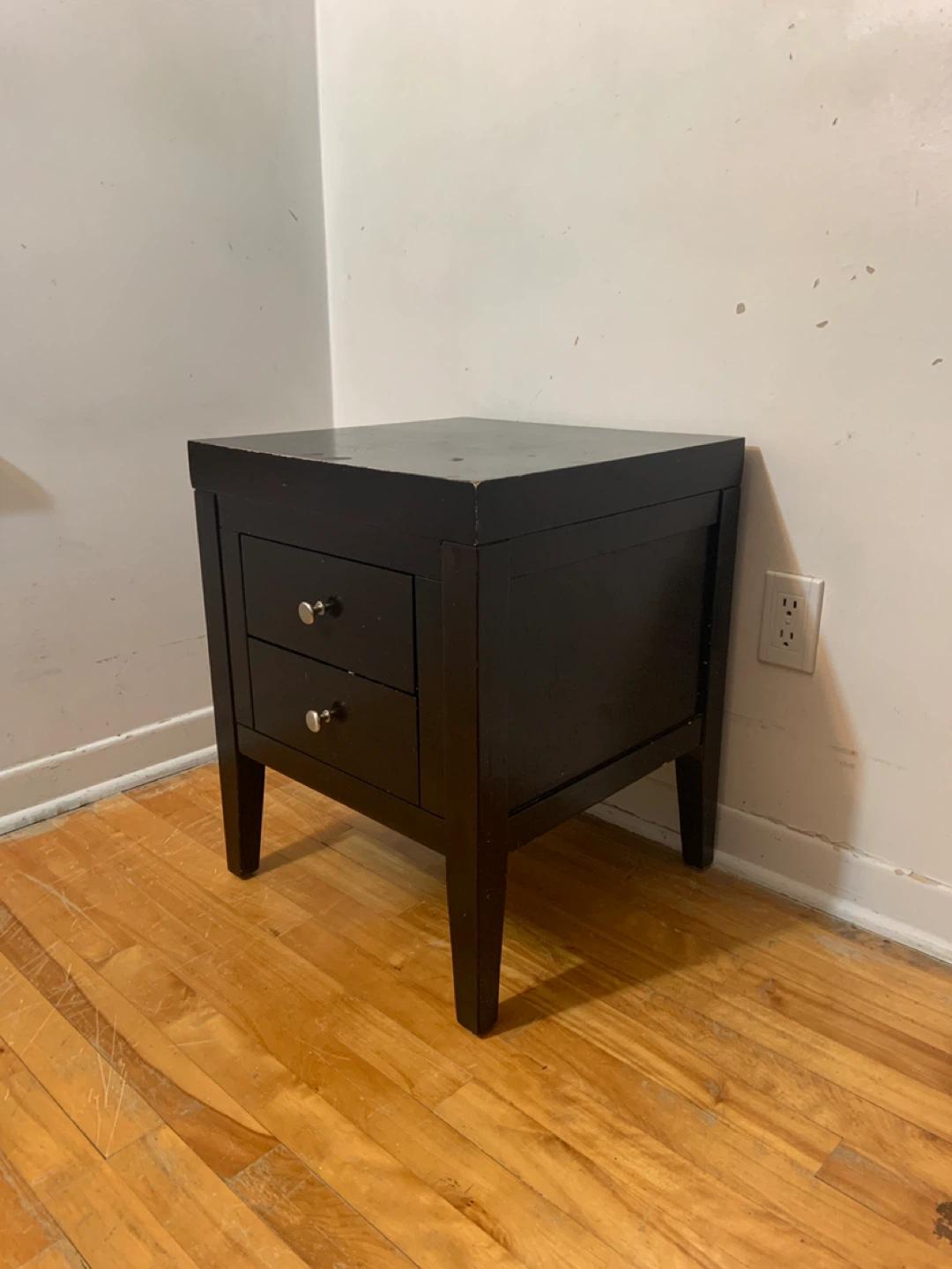 Black 2-Drawer Nightstand — Pickup Today - photo 3