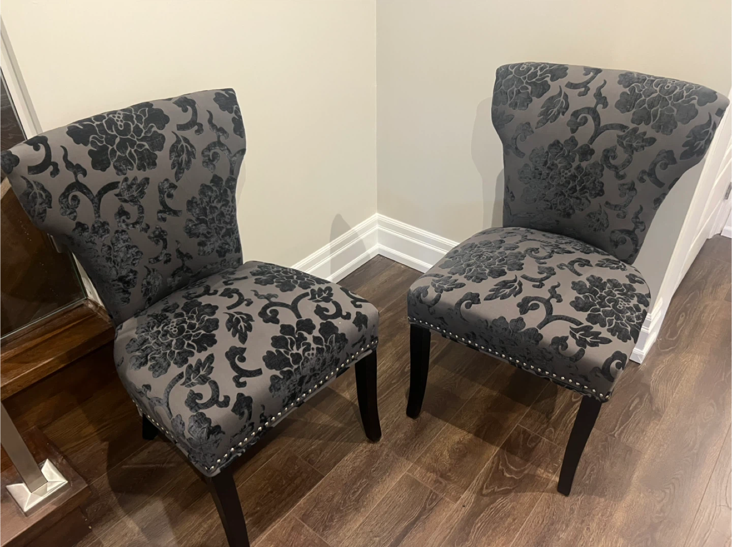 Floral Patterned Dining Chairs - 2 available