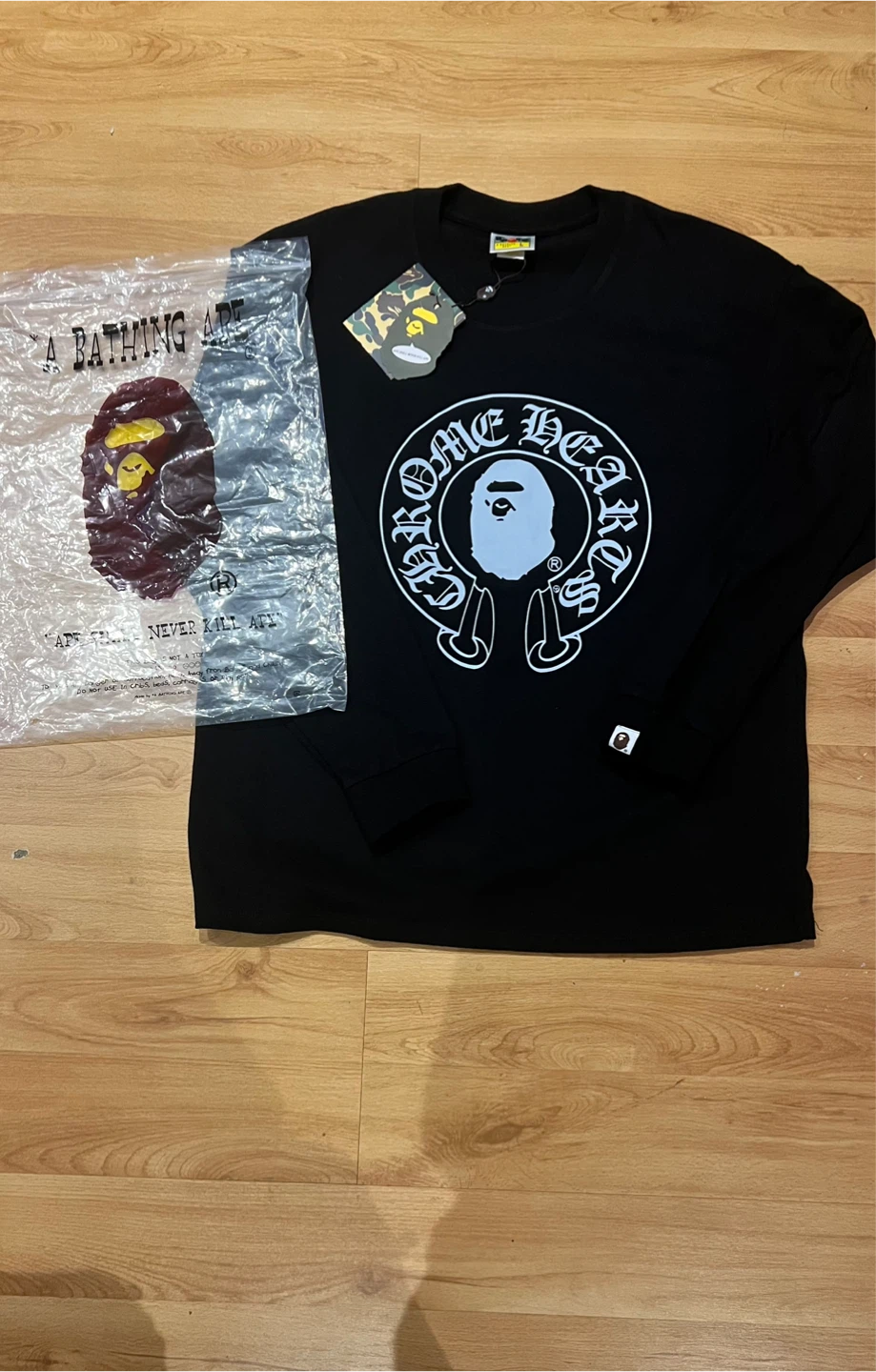 Chrome Hearts x BAPE Black long sleeve