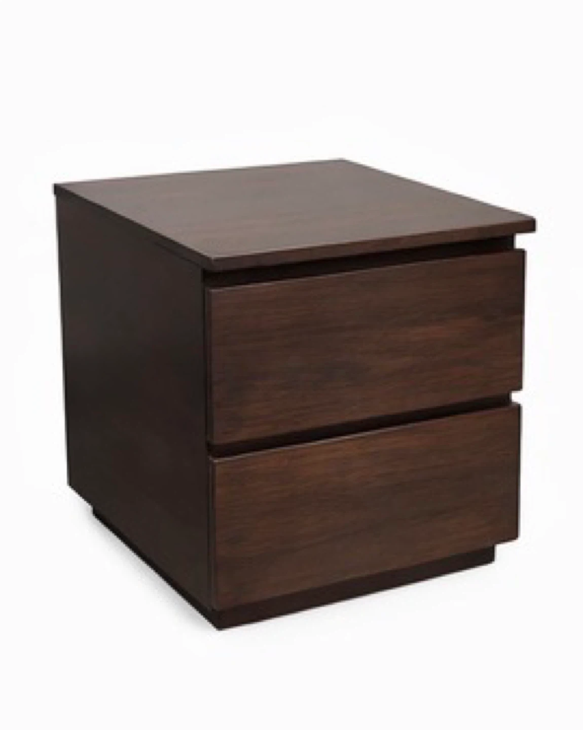 Brown Wood Nightstand with 2 Drawers🥕