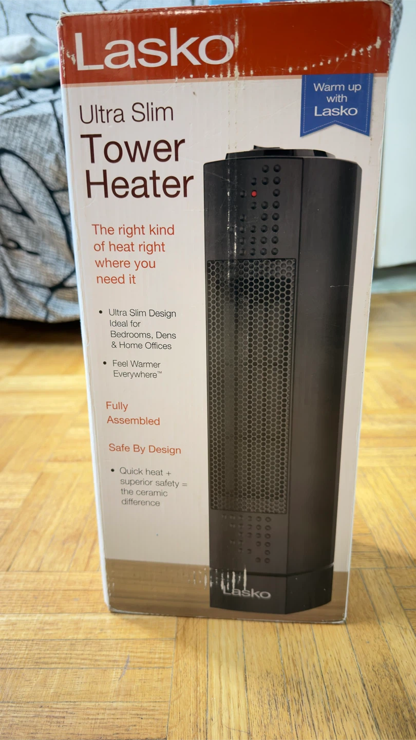 Lasko Ultra Slim Tower Heater - Like New! - photo 2