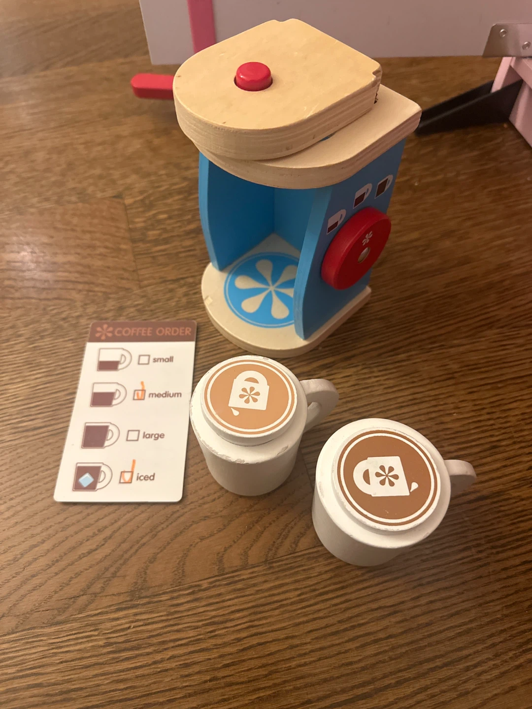 Melissa and Doug Wooden Toy Coffee Maker Set