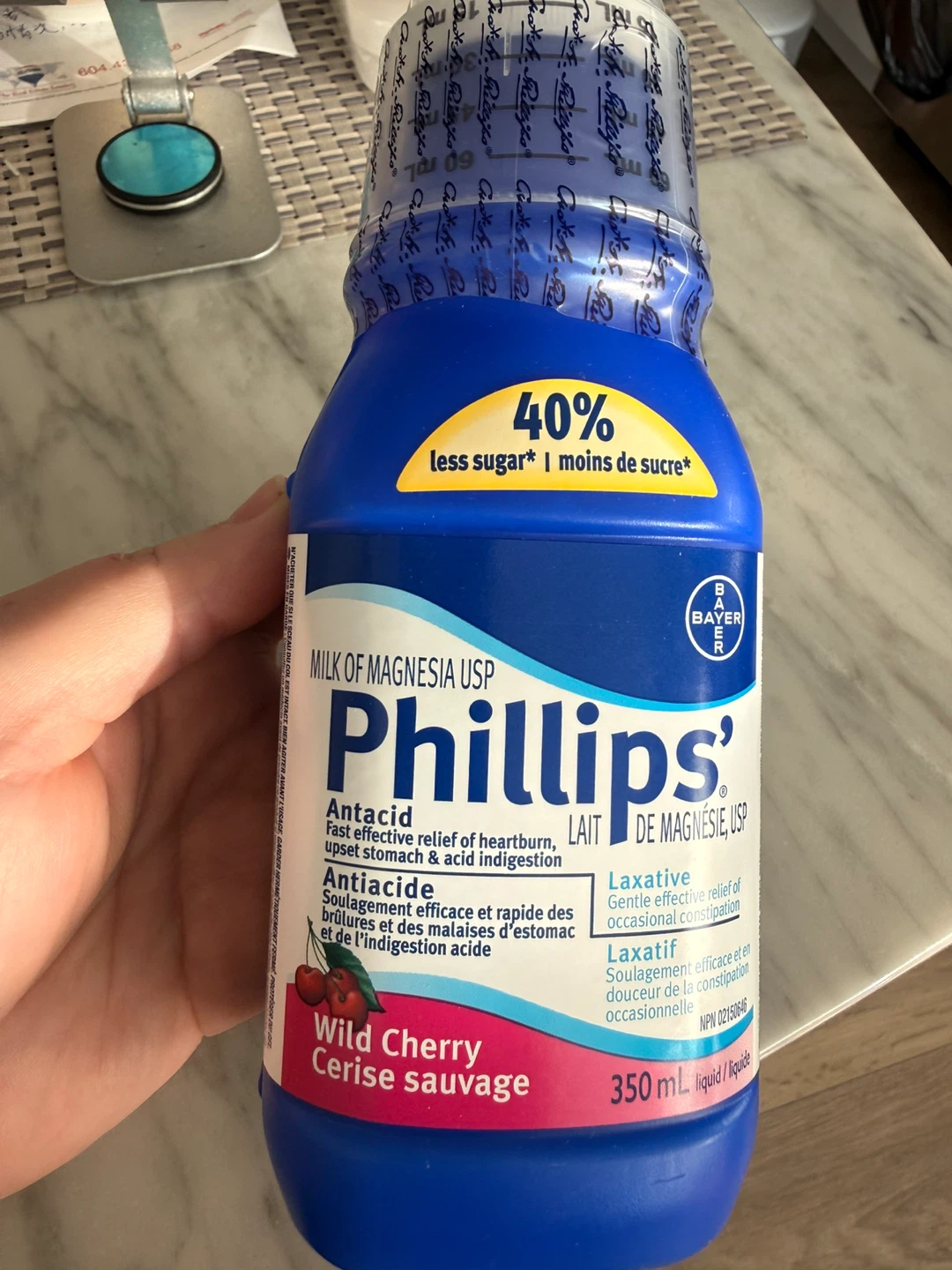 Phillips' Milk of Magnesia Wild Cherry 350mL