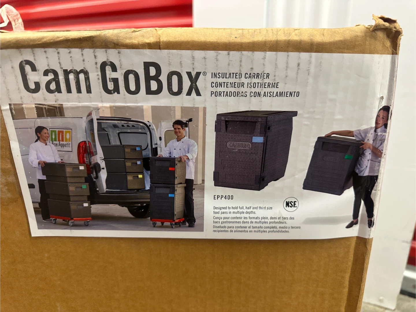 Cam GoBox EPP400110 Insulated Food Carrier - Black