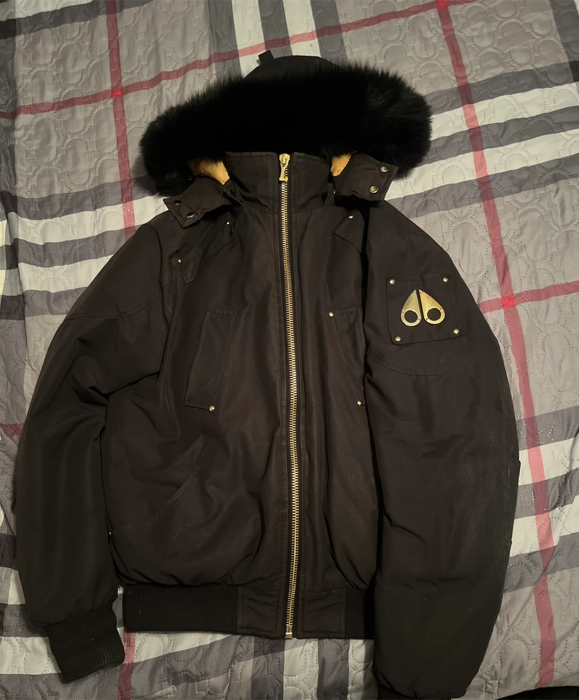 Moose knuckles bomber jacket