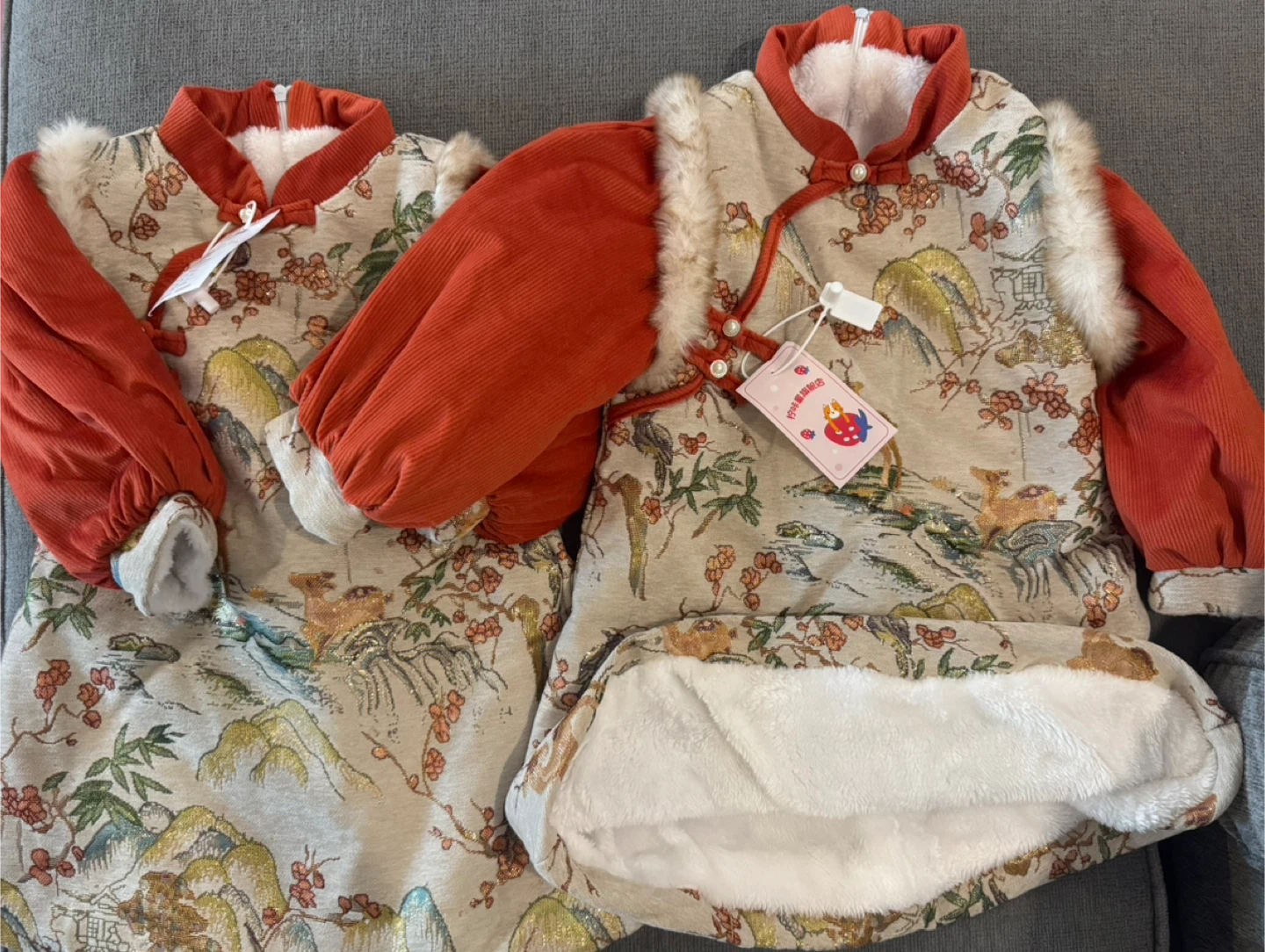 Kids' Traditional Chinese Style Outfit x2