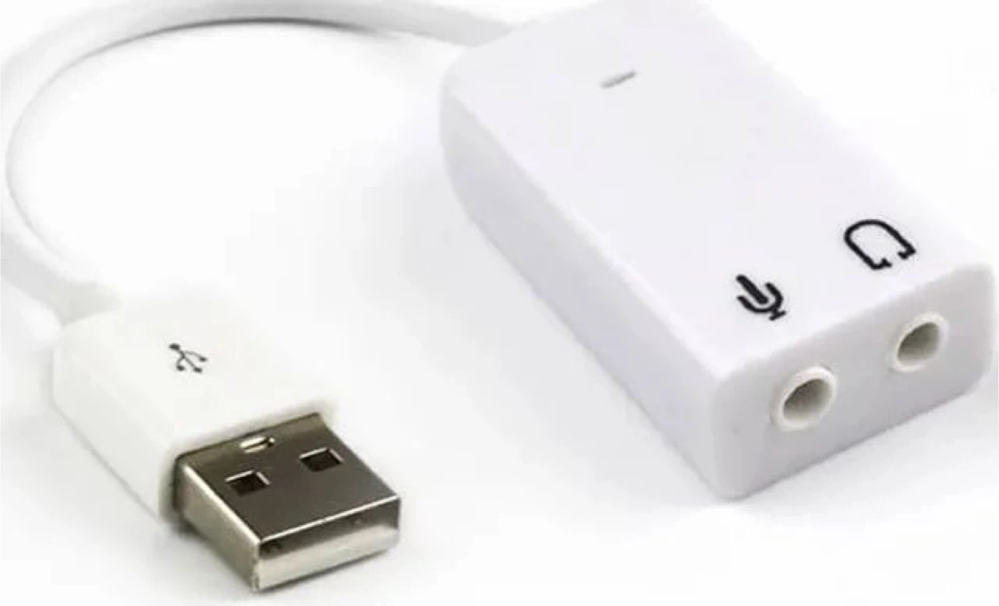 USB to 3.5mm Mic and Headphone Jack Stereo Headset Audio Adapter
