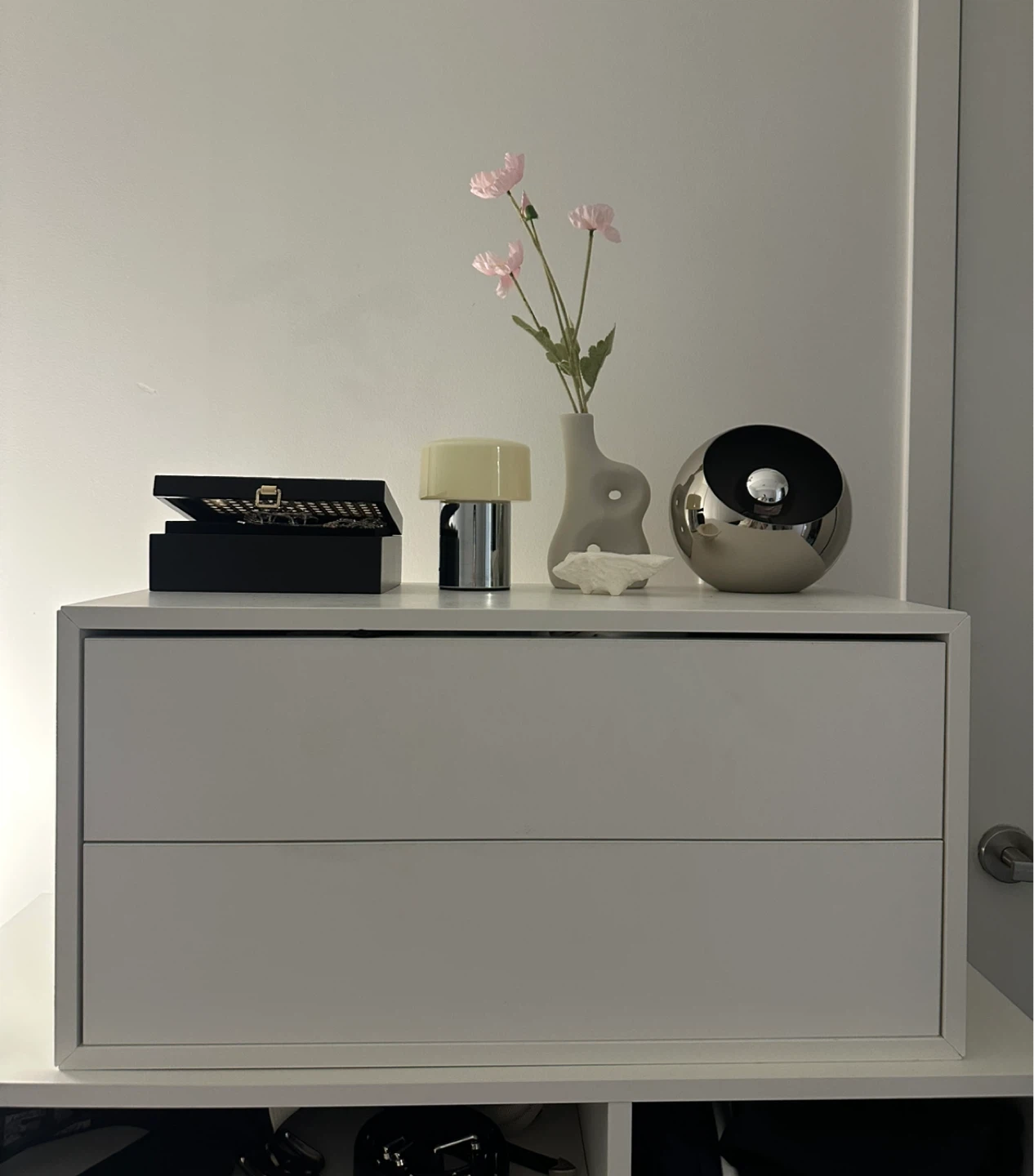 White 2-Drawer Dresser