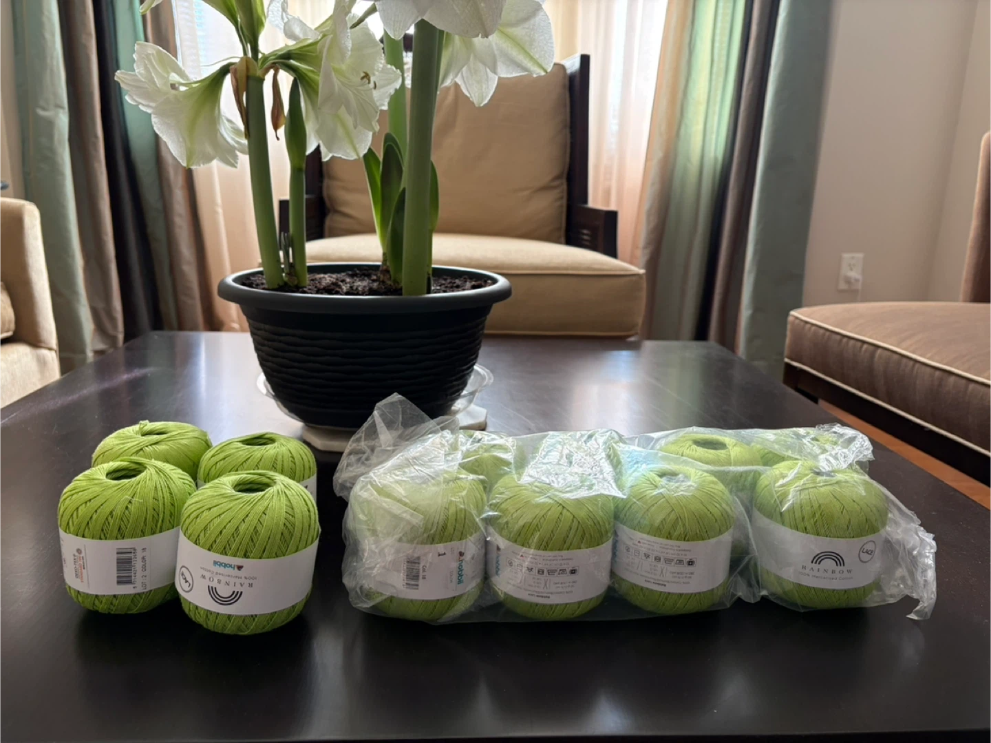 Cotton Lace Yarn – Lime Green - photo 2