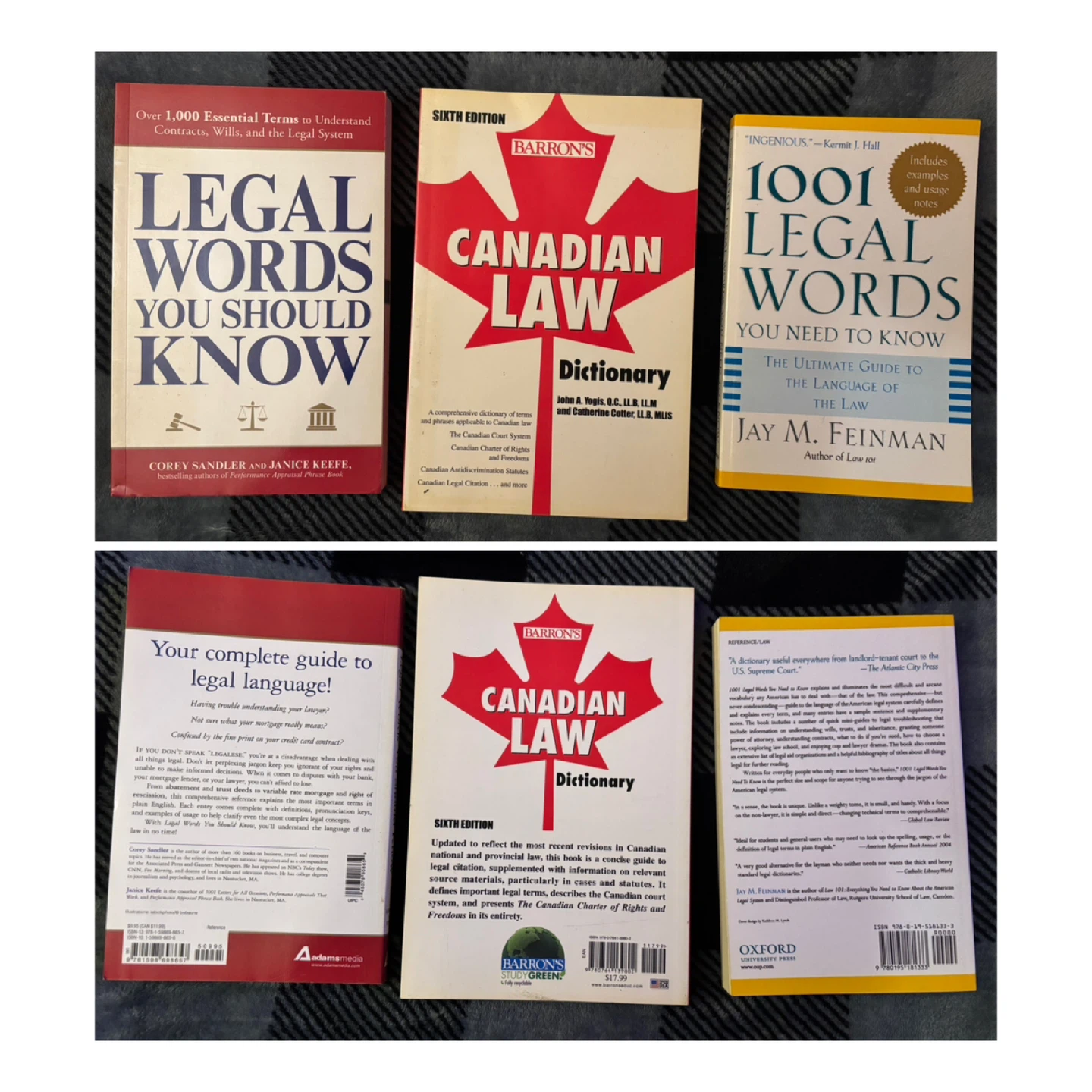 (Bundle Of 3) "Legal Words" & "Law Dictionaries"