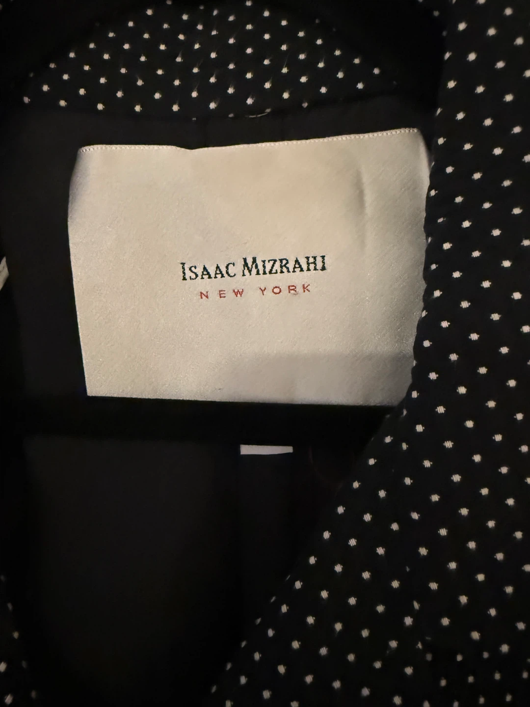 Isaac Mizrahi New York Black/White Polka Dot Coat - photo 2