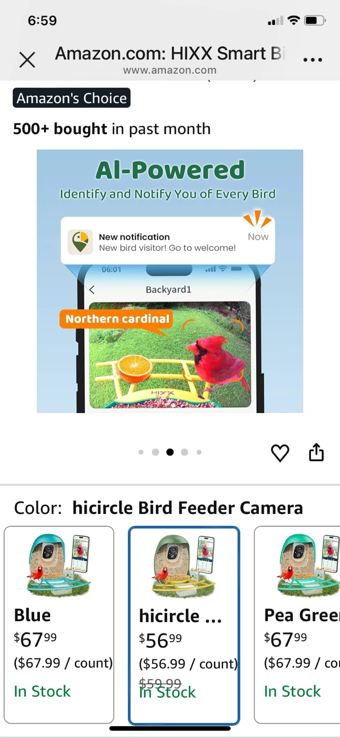 🥕 hicircle bird feeder camera. - photo 3